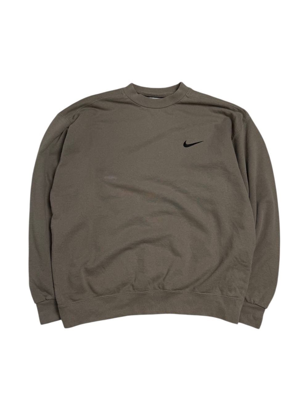 Nike × Vintage 90s Vintage Nike Sweatshirt Boxy Fit Mini Swoosh Y2k Size US L / EU 52-54 / 3 - 1 Thumbnail
