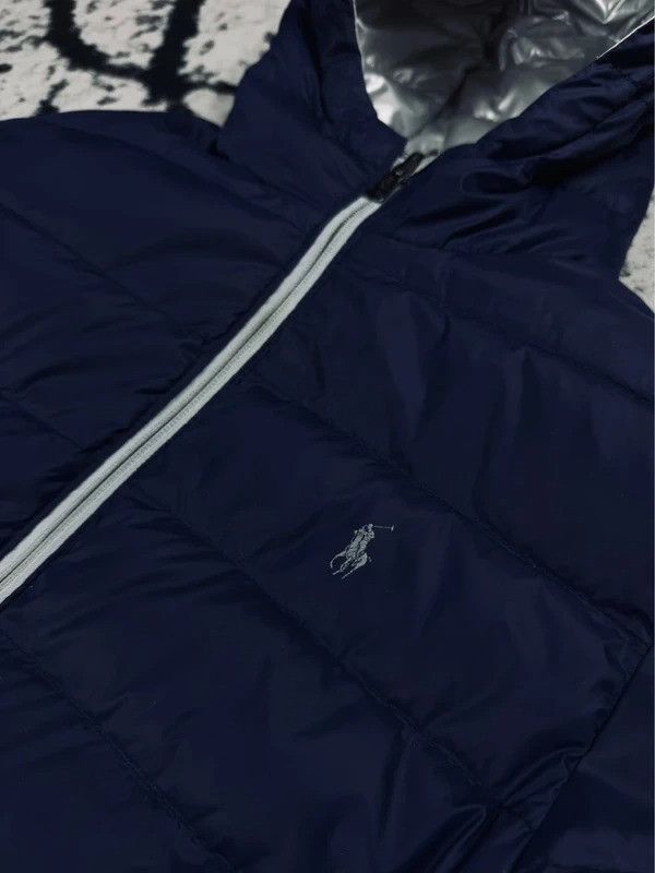 Ralph Lauren Silver Navy Blue Double-Face Down Jacket XS Size US XS / EU 42 / 0 - 3 Thumbnail