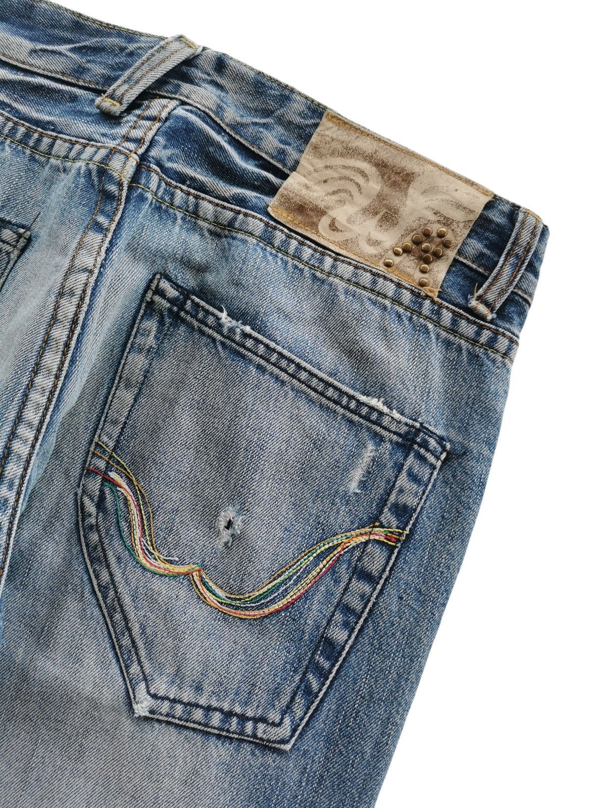 Replay Vintage Replay Distressed Denim Jeans ♦️ 31x34.5 Size US 31 - 7 Thumbnail
