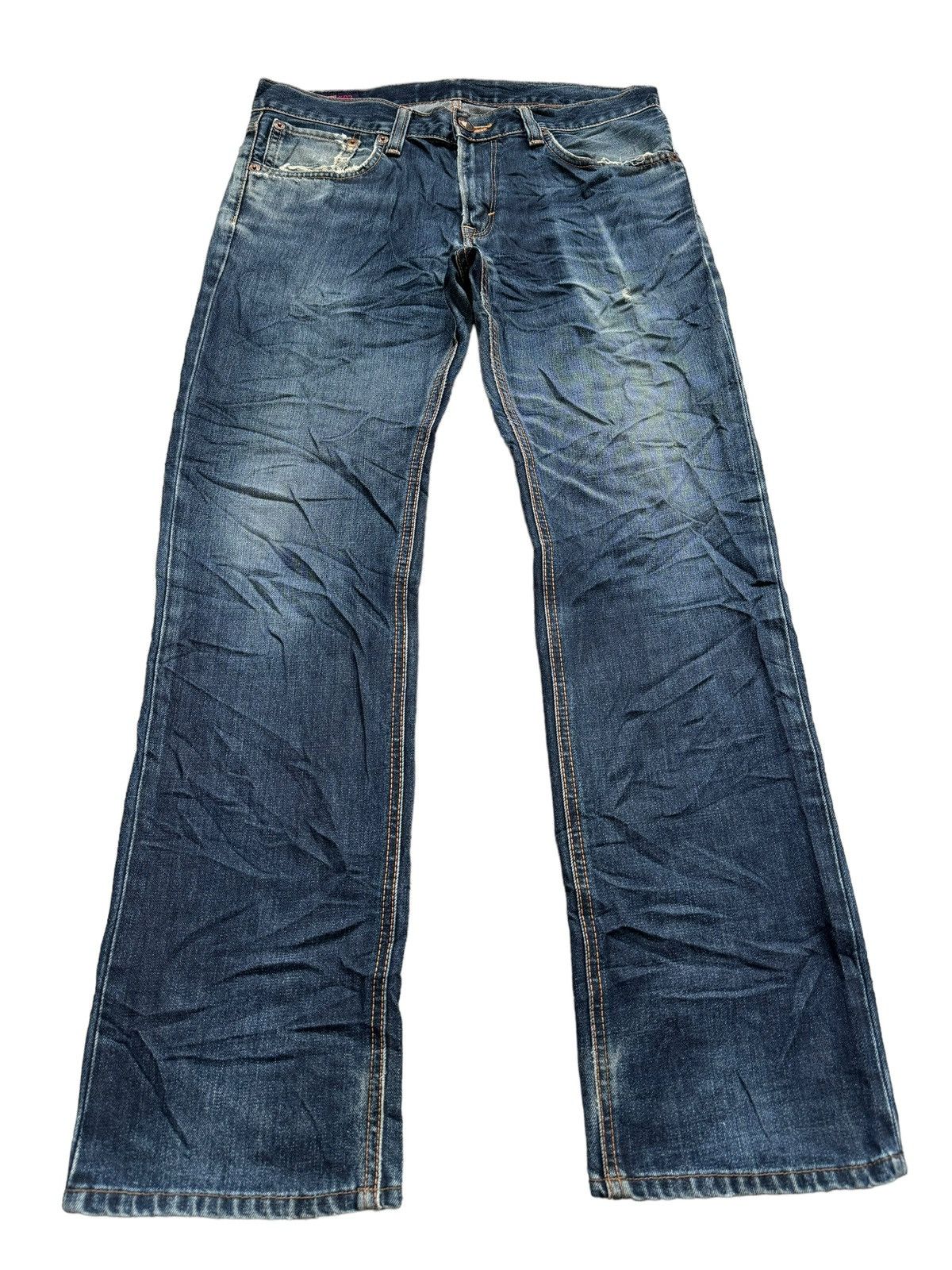 Edwin VINTAGE EDWIN 503ZZ DISTRESSED DENIM JEANS Size US 35 - 3 Thumbnail