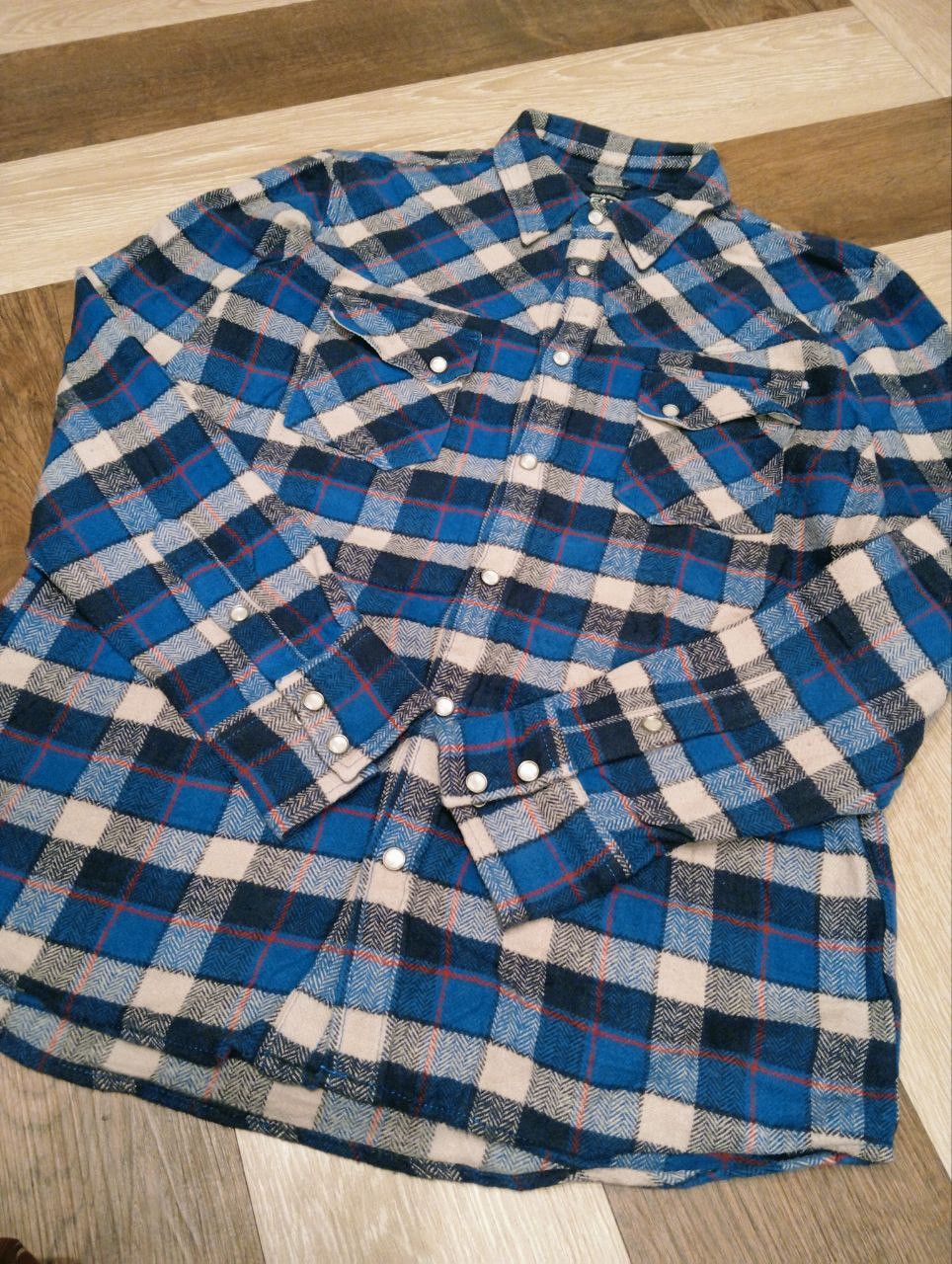 Beams Japan BEAMS JAPAN FLANNEL SHIRT - SIZE L Size US L / EU 52-54 / 3 - 7 Thumbnail