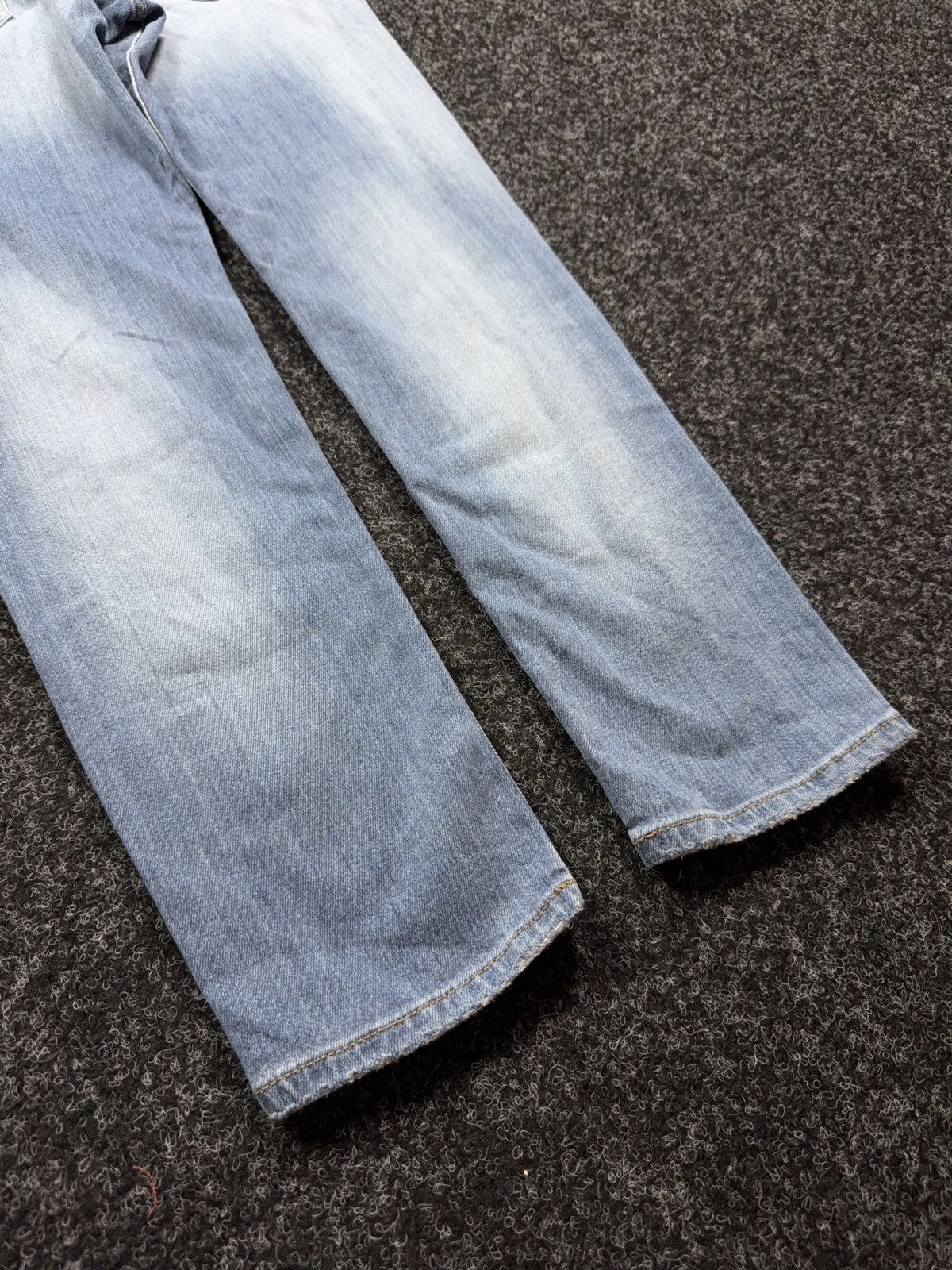 Diesel 00s Y2K Luxury vntg Diesel D-Strukt Slim Light Wash Jeans Size US 32 / EU 48 - 15 Thumbnail