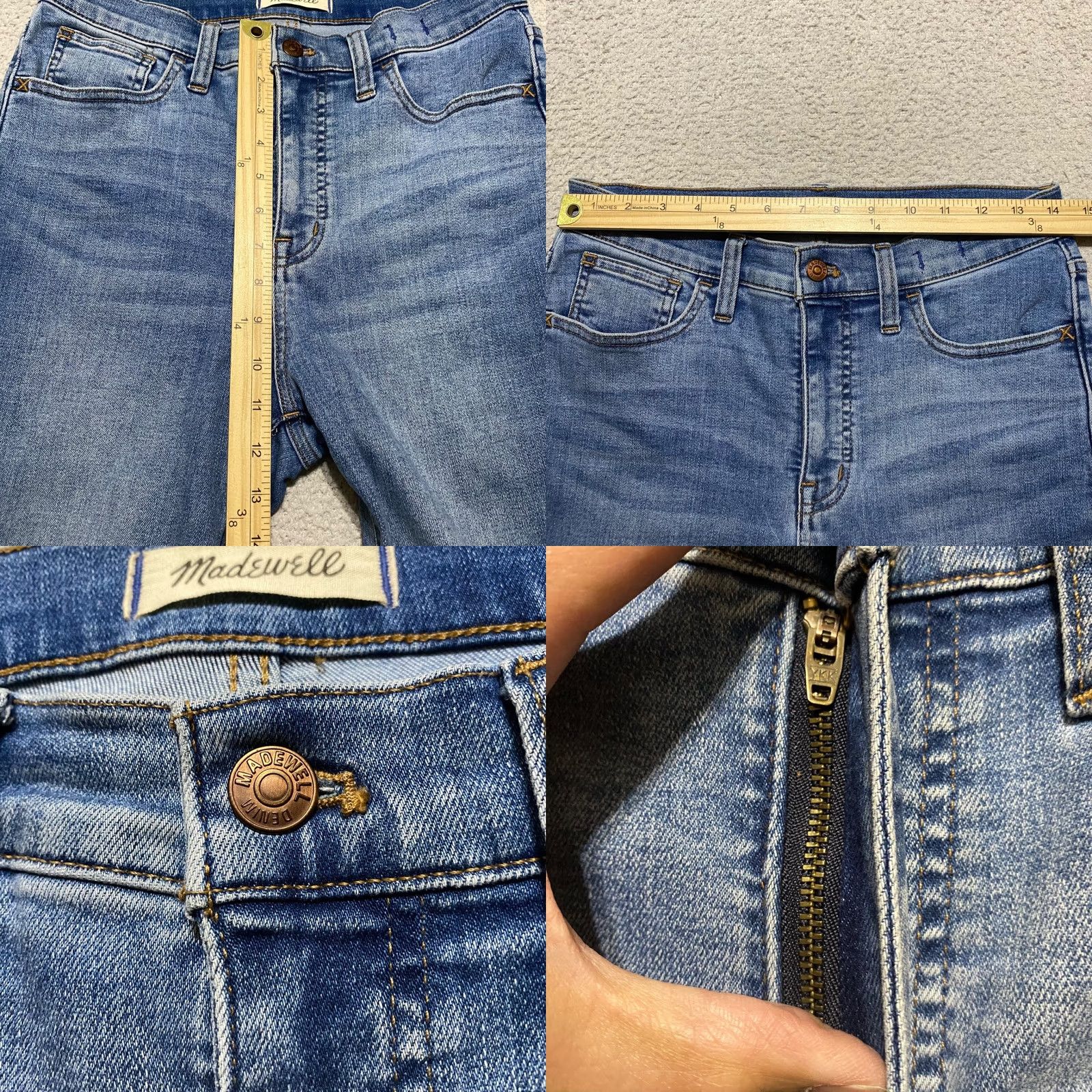 Madewell Madewell Jeans Roadtripper Skinny 28 Blue Denims Medium Wash Stretch 5-Pocket Womens Regular Size 28 Size 28" / US 6 / IT 42 - 8 Thumbnail