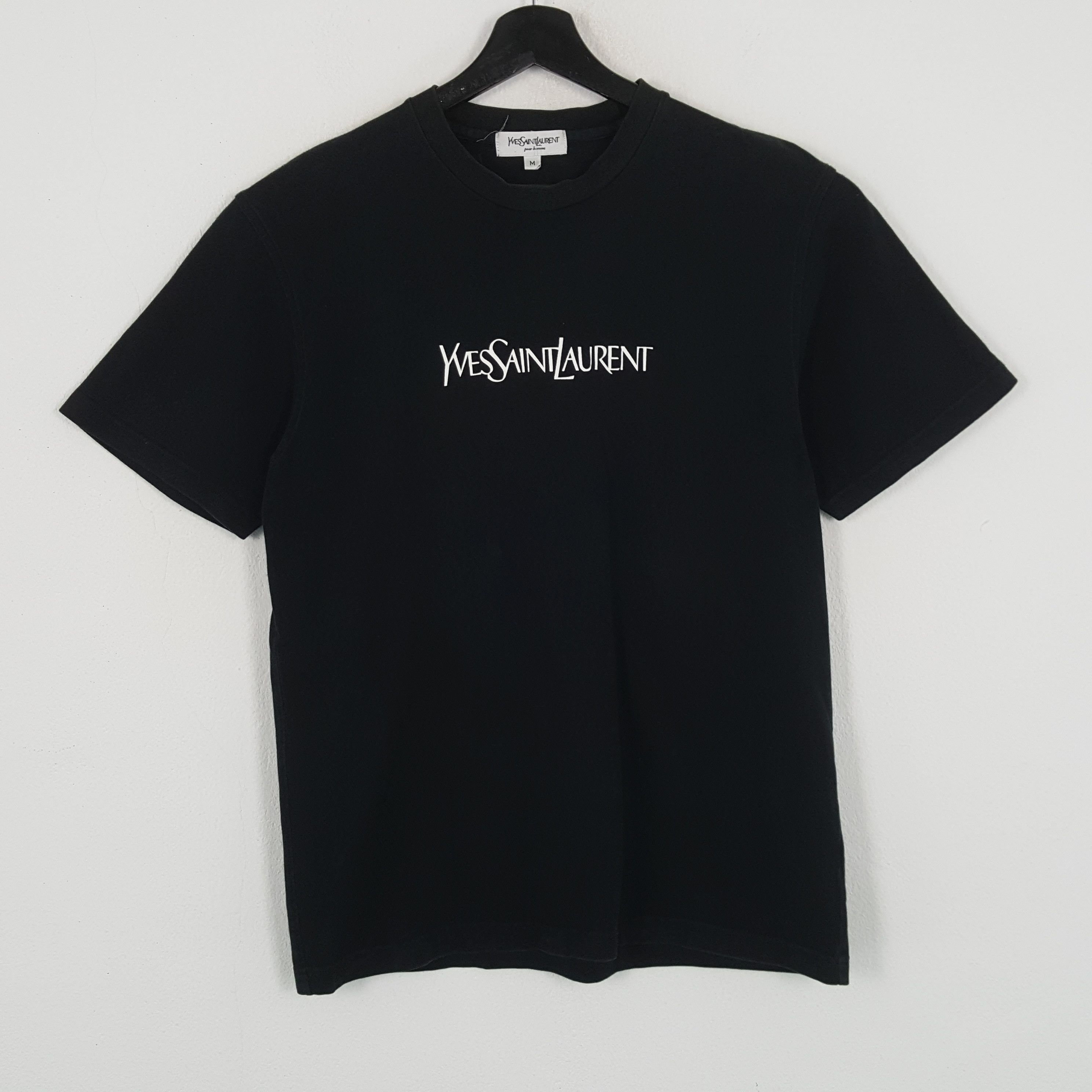 Vintage × Yves Saint Laurent YVES SAINT LAURENT Fashion Style Spellout Design Tshirt Size US M / EU 48-50 / 2 - 1 Thumbnail
