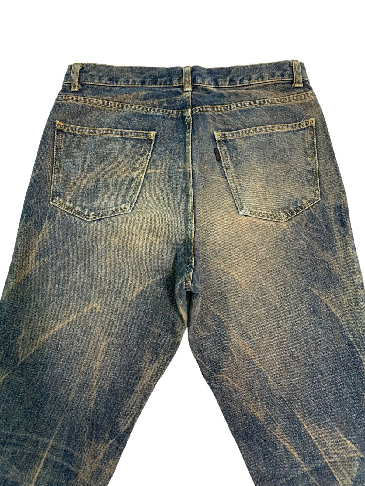 Japanese Brand 🔥Flare Dirty Distressed Four Bars Denim Jeans Size US 30 / EU 46 - 8 Thumbnail