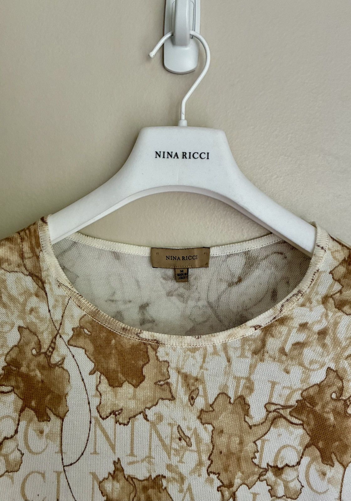 Nina Ricci Nina Ricci Autumnal Leaves/ Logo Print 2 Piece Twinset Size M / US 6-8 / IT 42-44 - 21 Thumbnail