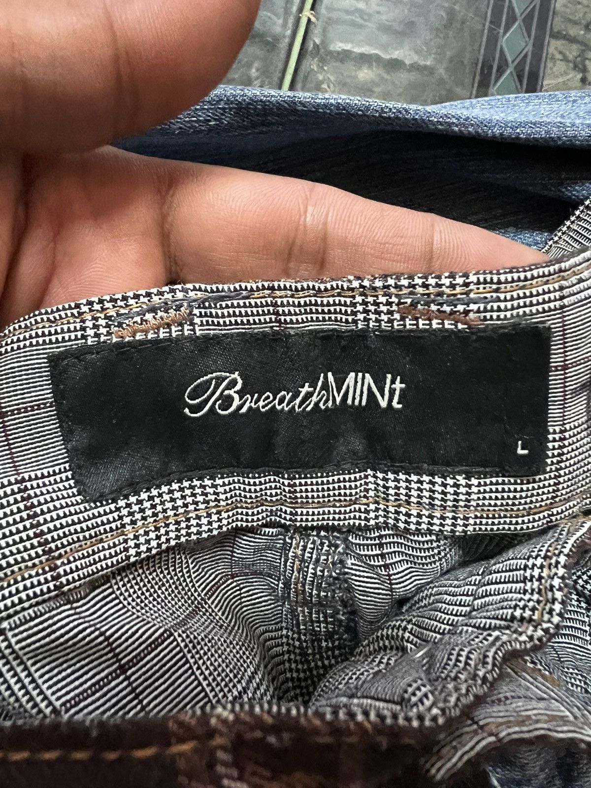 Japanese Brand × Vintage DOUBLE WAIST💥BREATHMINT TWIST DISTRESSED DENIM PANT Size US 32 / EU 48 - 7 Thumbnail