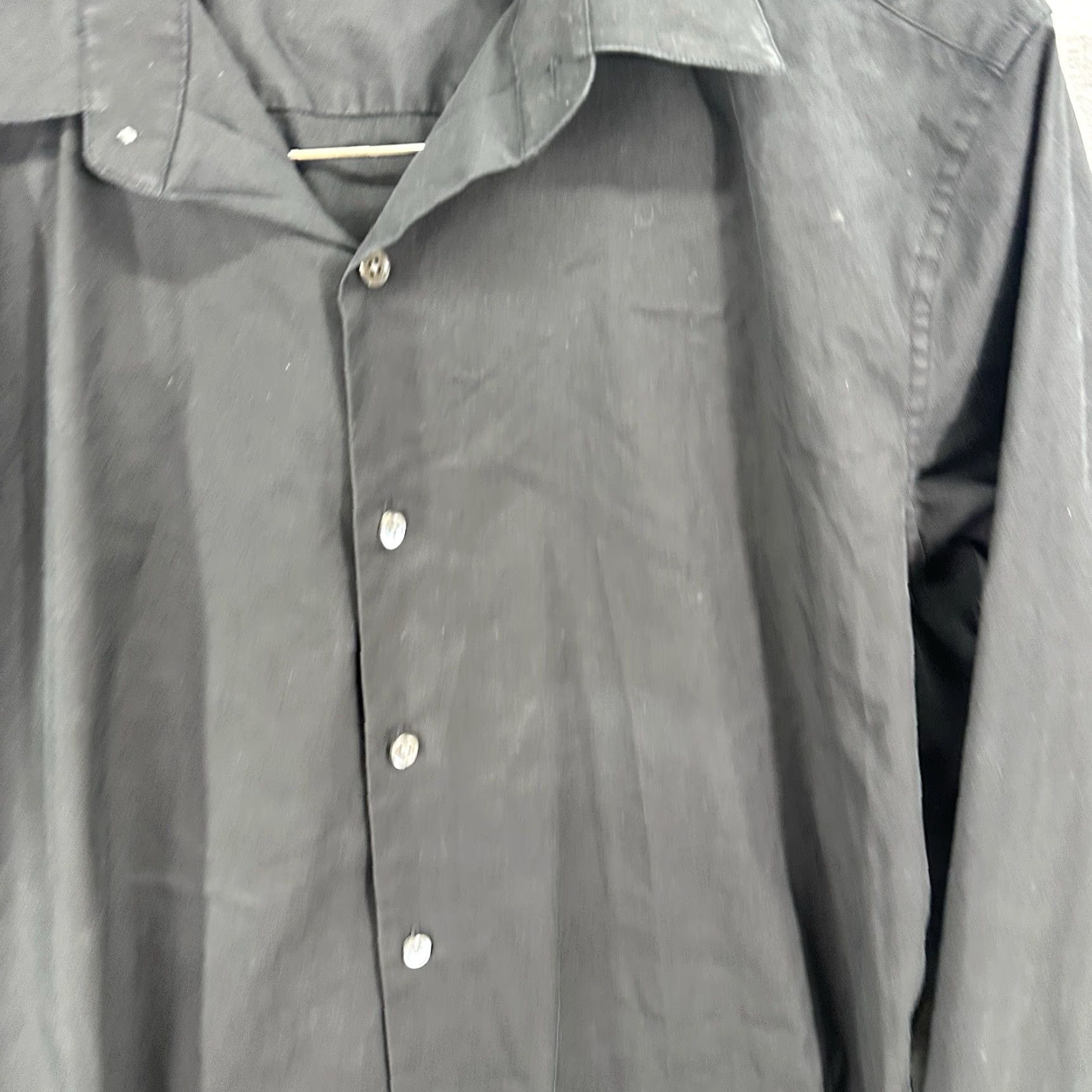 Theory Theory Button-Up Shirt Men Large Black Stretch Cotton Polyester Spandex Preppy Classic Size US L / EU 52-54 / 3 - 6 Thumbnail
