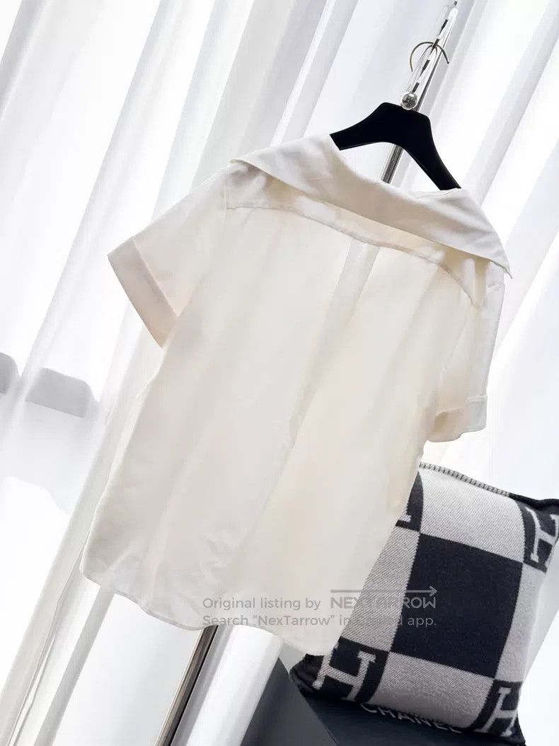 Chanel Chanel Navy collar short-sleeved shirt Size XS / US 0-2 / IT 36-38 - 3 Thumbnail