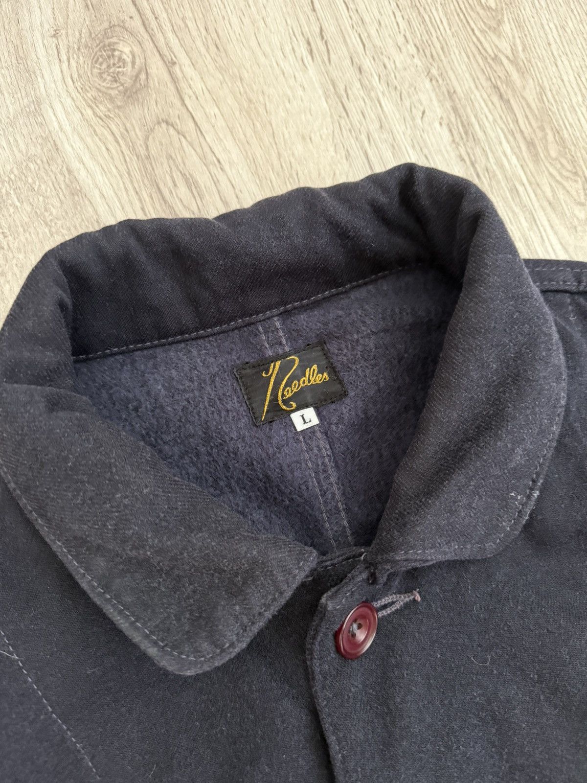 Needles Needles Wool Cotton Chore Jacket L Hole On Sleeve Size US L / EU 52-54 / 3 - 8 Thumbnail