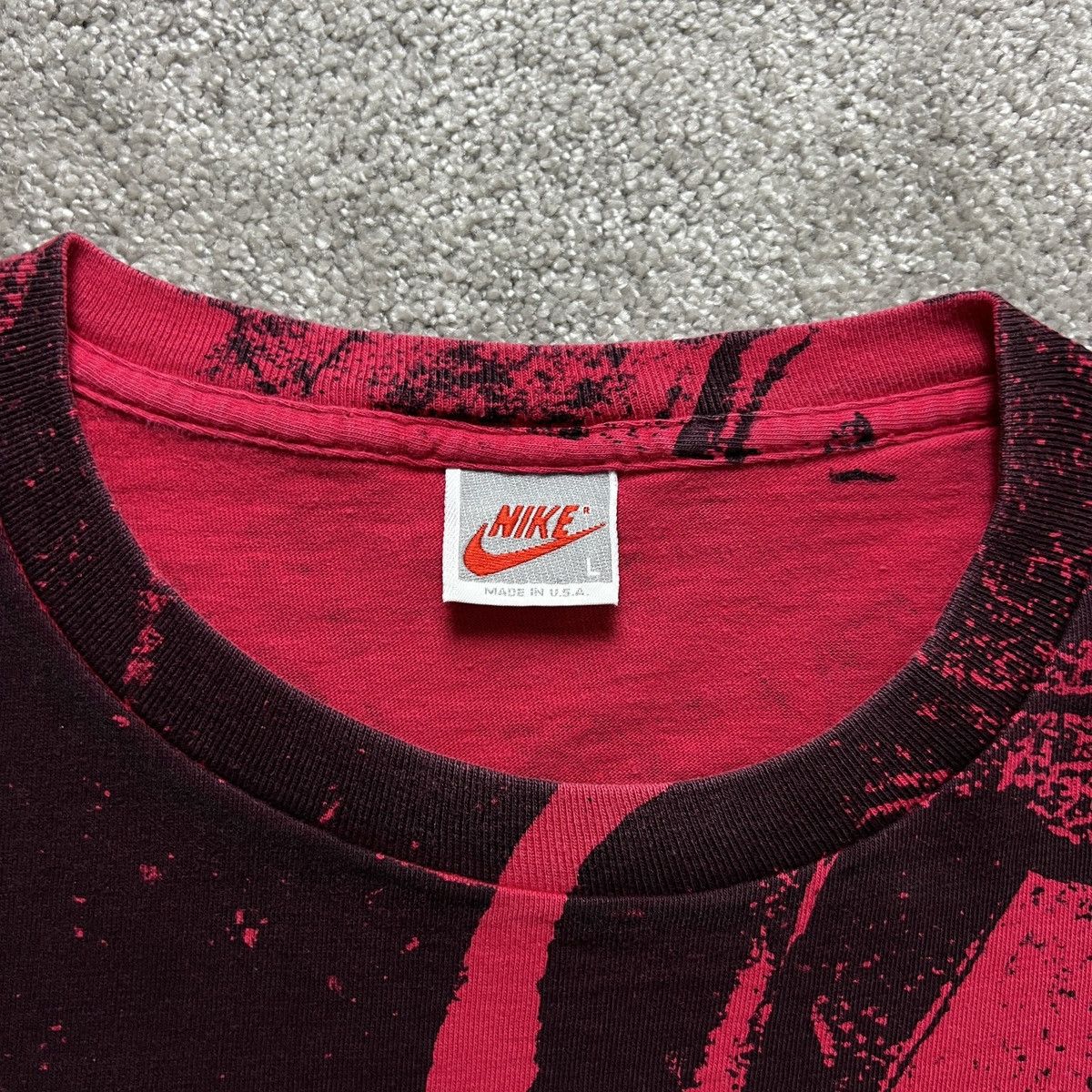 Nike Vintage T-shirt Nike Jordan Dunk AOP Single Stitch Size US L / EU 52-54 / 3 - 5 Thumbnail