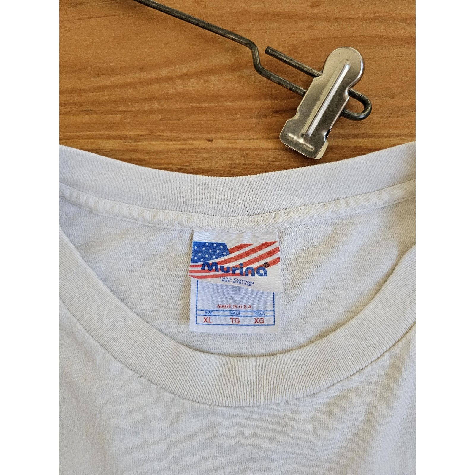 Other NYPD 2001 T-Shirt White Navy Blue Sz XL Murina Brand Size US XL / EU 56 / 4 - 4 Thumbnail