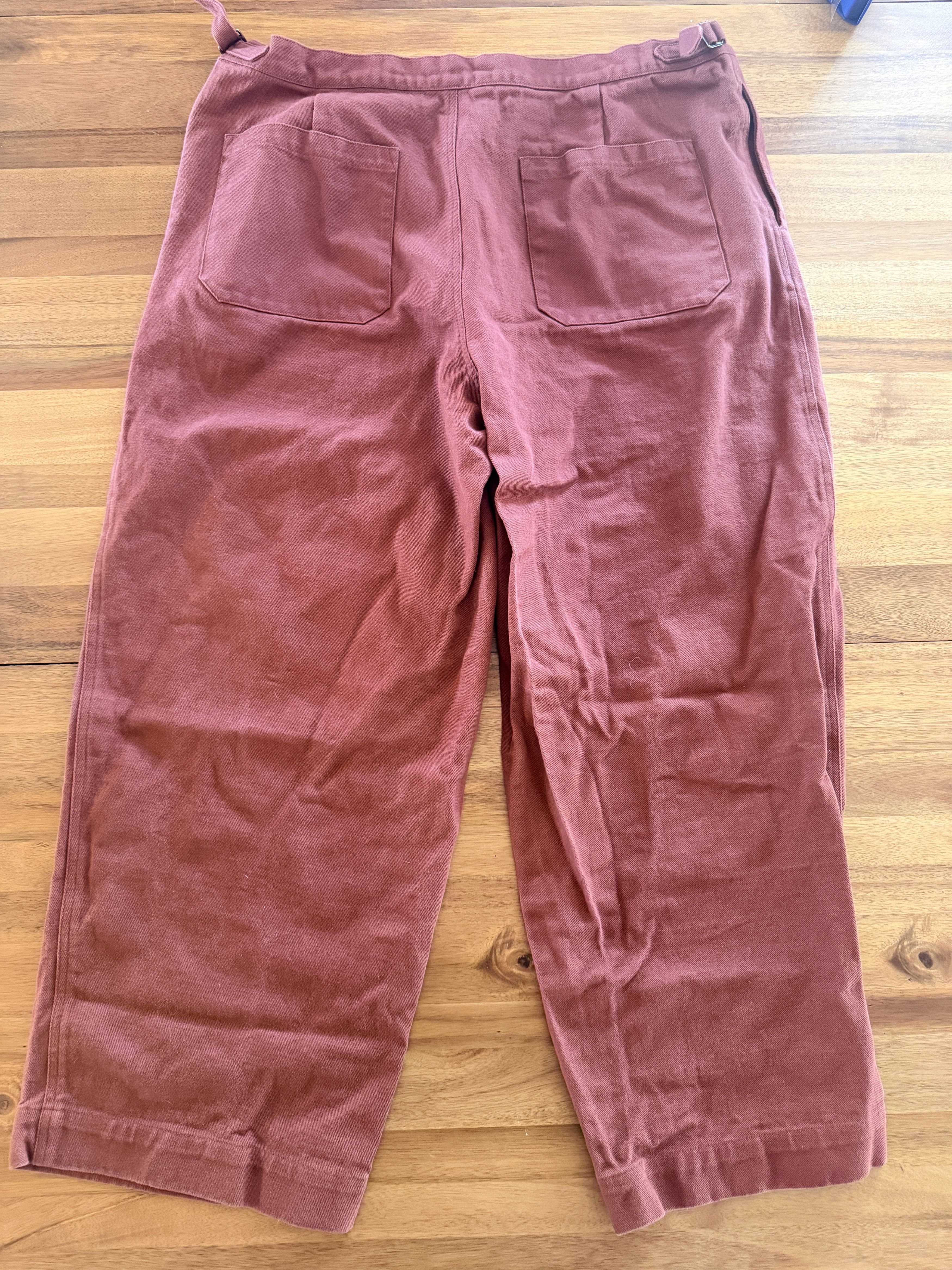 Bode Bode Cropped Wide-Leg Cotton Twill Trousers — Size 38 Size US 38 / EU 54 - 2 Thumbnail