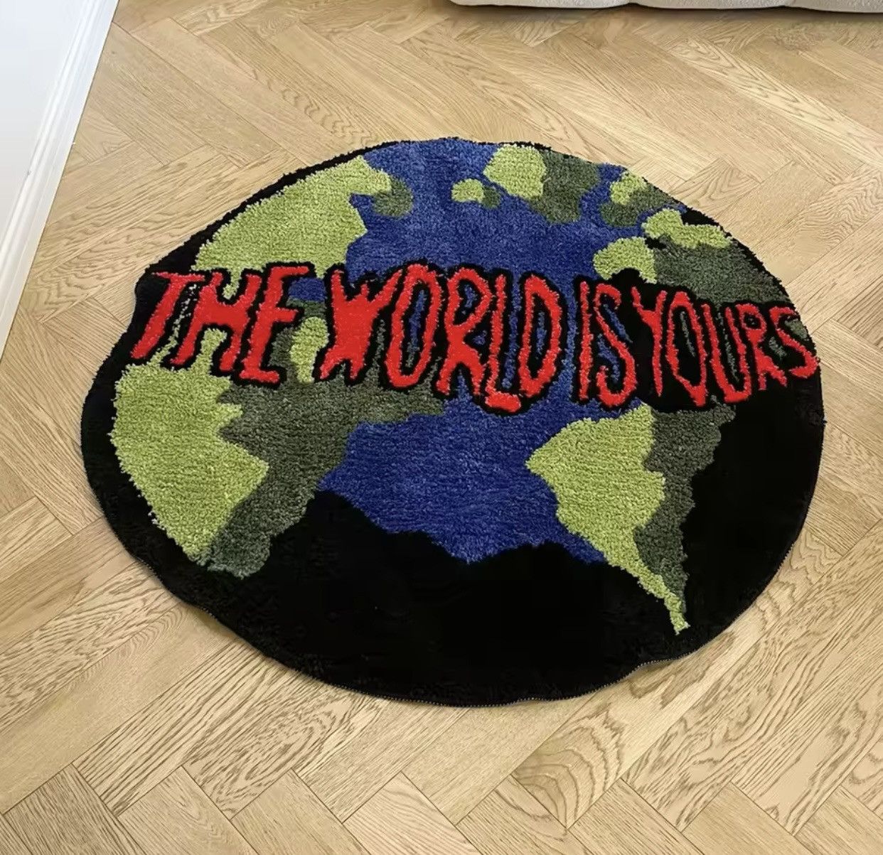 Japanese Brand × Vintage Anti-Slip Soft Cushion Pad Bedside Carpet Rug Size ONE SIZE - 2 Thumbnail