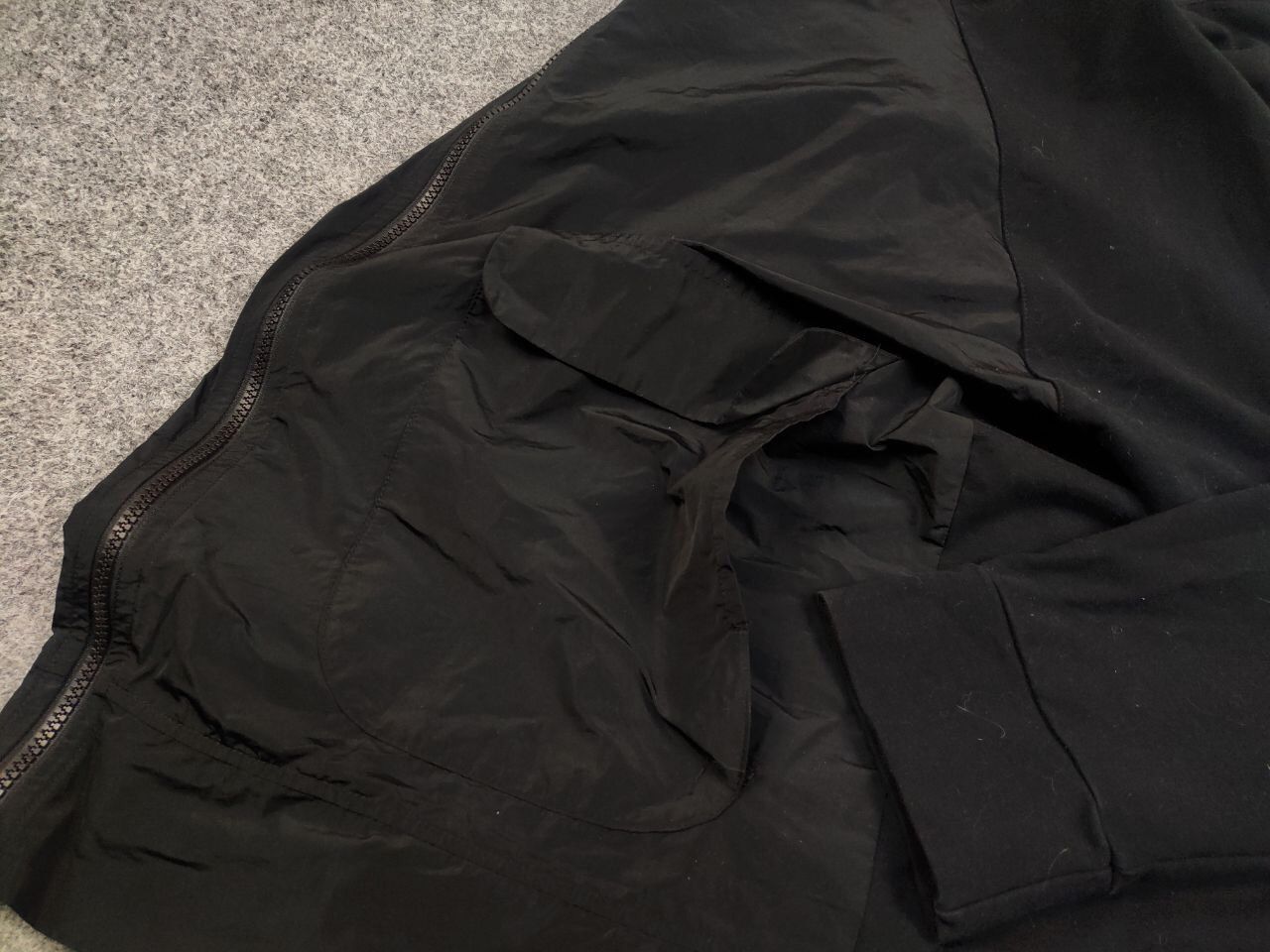 Japanese Brand ZEITLOS by Luana Design Black Oversized Zip Light Jacket Size M / US 6-8 / IT 42-44 - 14 Thumbnail
