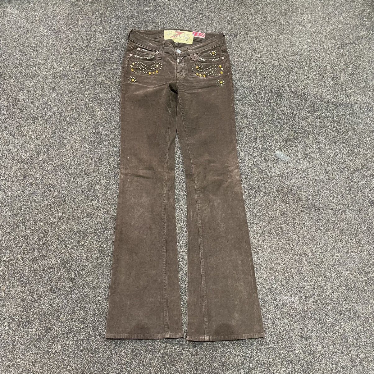 Vintage Y2K Vintage Flared Bootcut Jeans Distressed Grunge Baggy Size 32" / US 10 / IT 46 - 1 Thumbnail