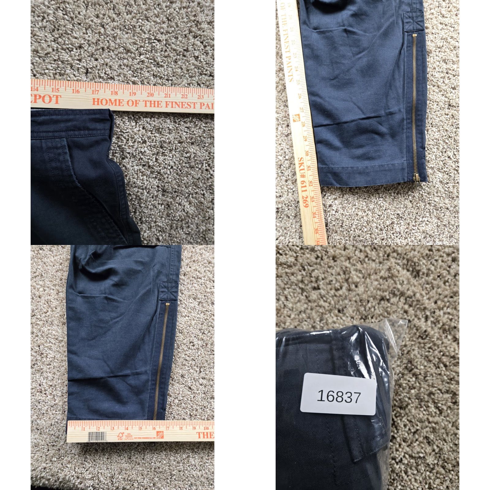Nike VINTAGE Nike Cargo Pants Mens 34 Blue Straight Leg Baggy Drawstring Pockets Y2K Size US 34 / EU 50 - 9 Thumbnail