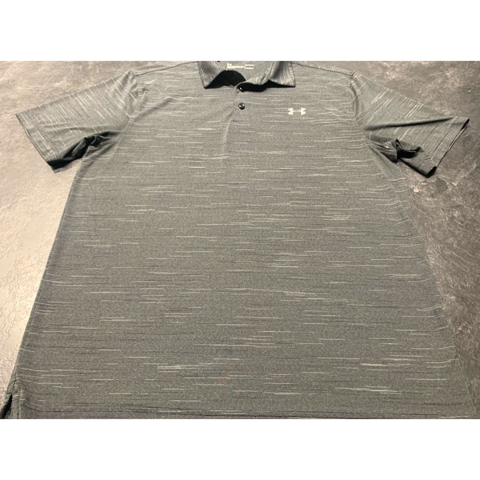 Under Armour VINTAGE Under Armour Gray Polo Shirt Men’s Large L Short Sleeve Golf Casual Size US L / EU 52-54 / 3 - 2 Thumbnail