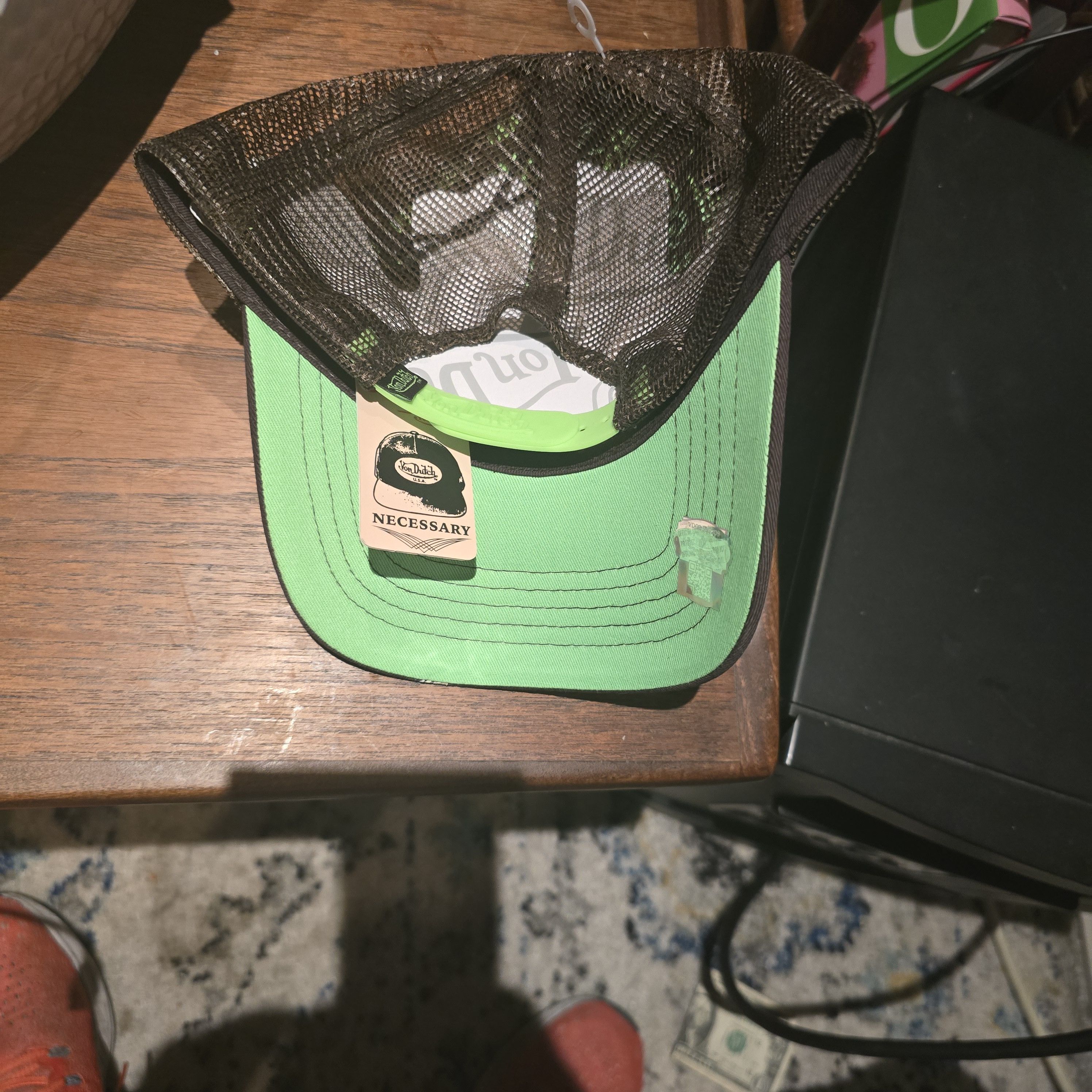 Von Dutch Von Dutch Espresso and Lime Trucker Hat Size ONE SIZE - 2 Thumbnail