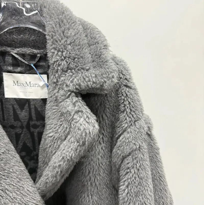 Max Mara MaxMara Gray Wool Women's Coat . Size S / US 4 / IT 40 - 4 Thumbnail