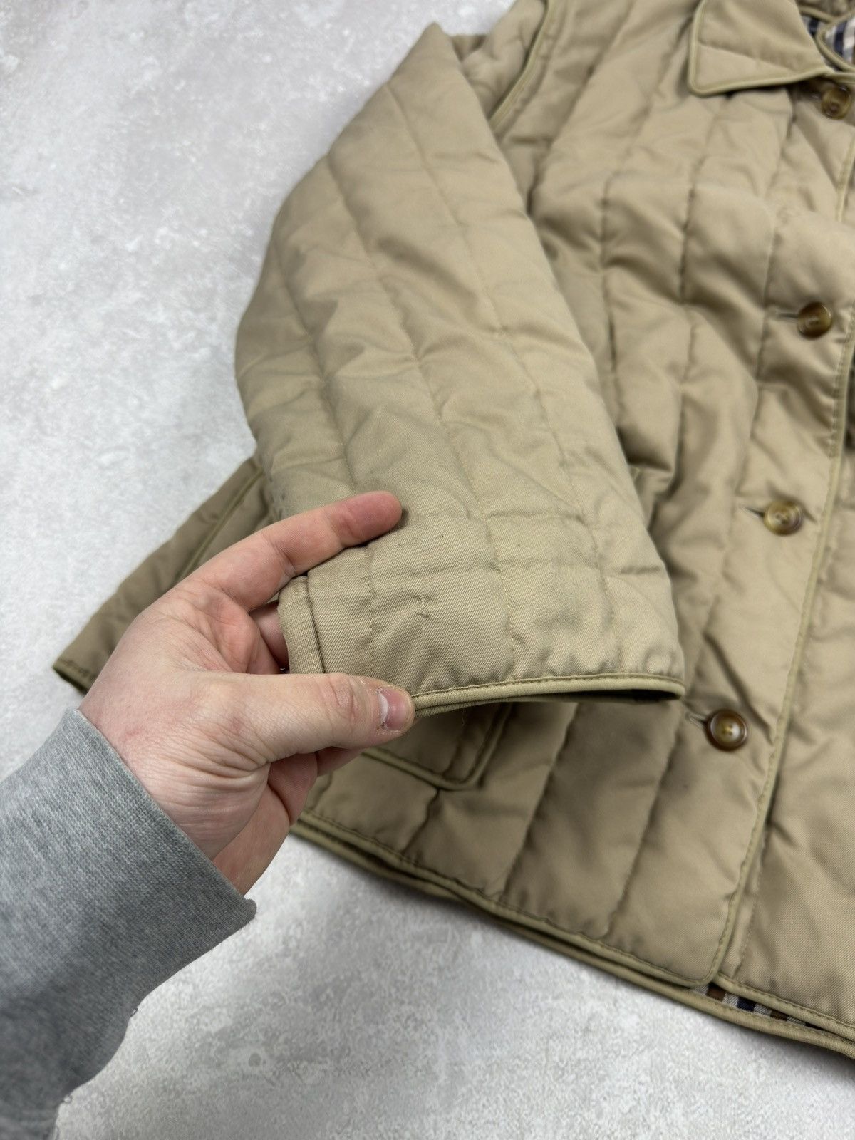 Aquascutum Vintage Aquascutum Quilted 2 in 1 Beige Jacket Gilet Nova Size M / US 6-8 / IT 42-44 - 18 Thumbnail