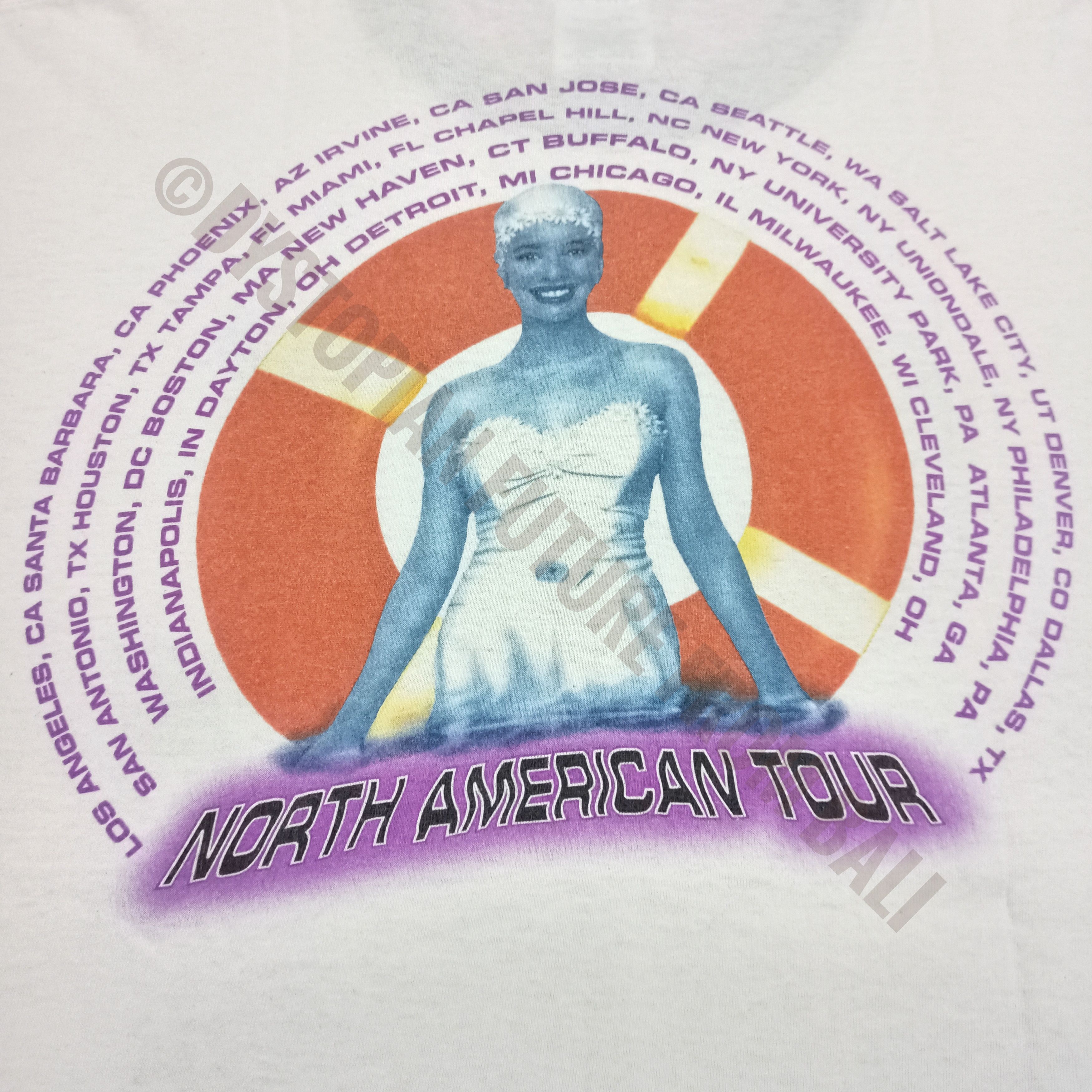 Band Tees Vtg 1996 Stone Temple Pilots North American Tour Ringer Tees Size US XL / EU 56 / 4 - 5 Thumbnail