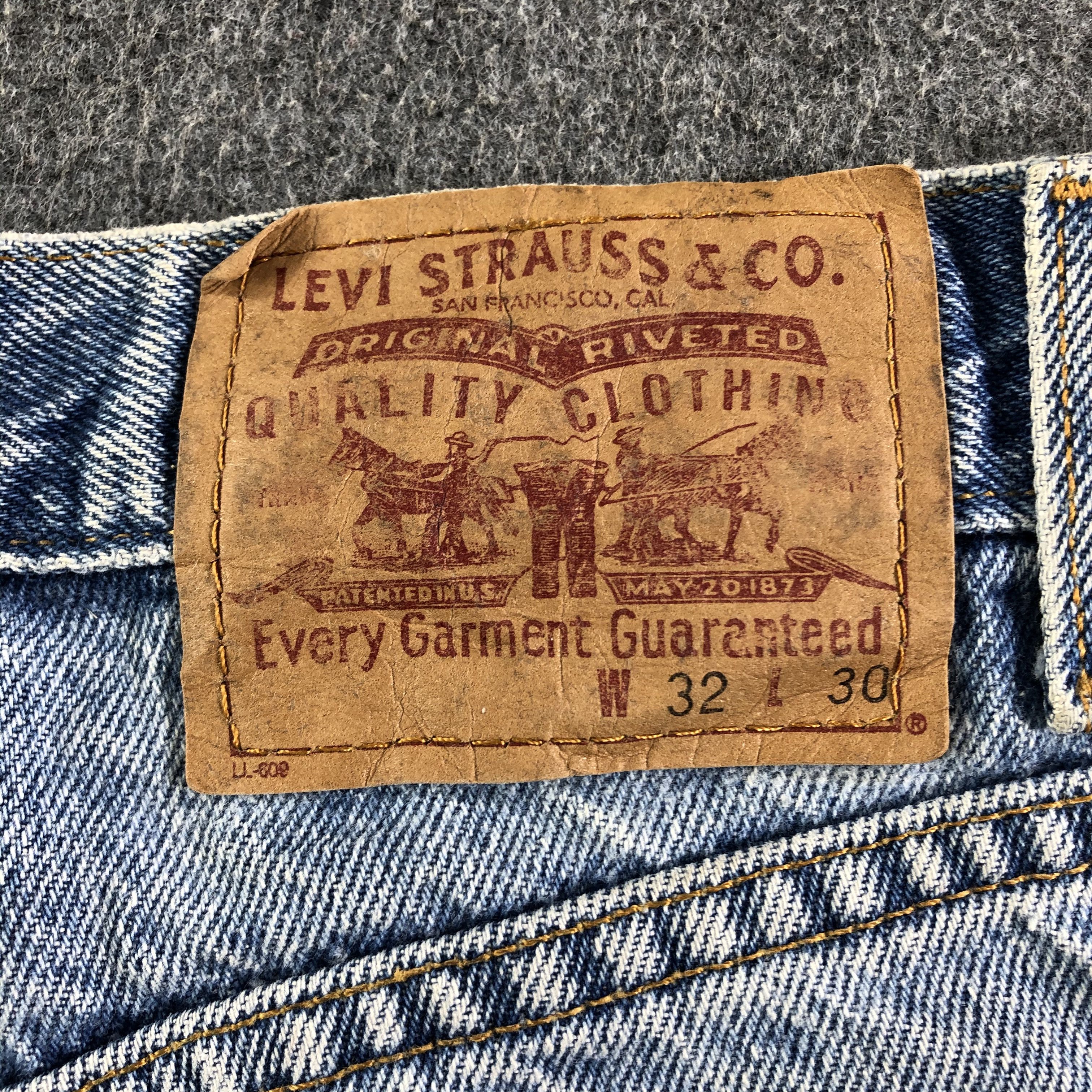 Levi's 90s Vintage Blue Wash Levis Jeans-J3112 Size US 33 - 5 Thumbnail