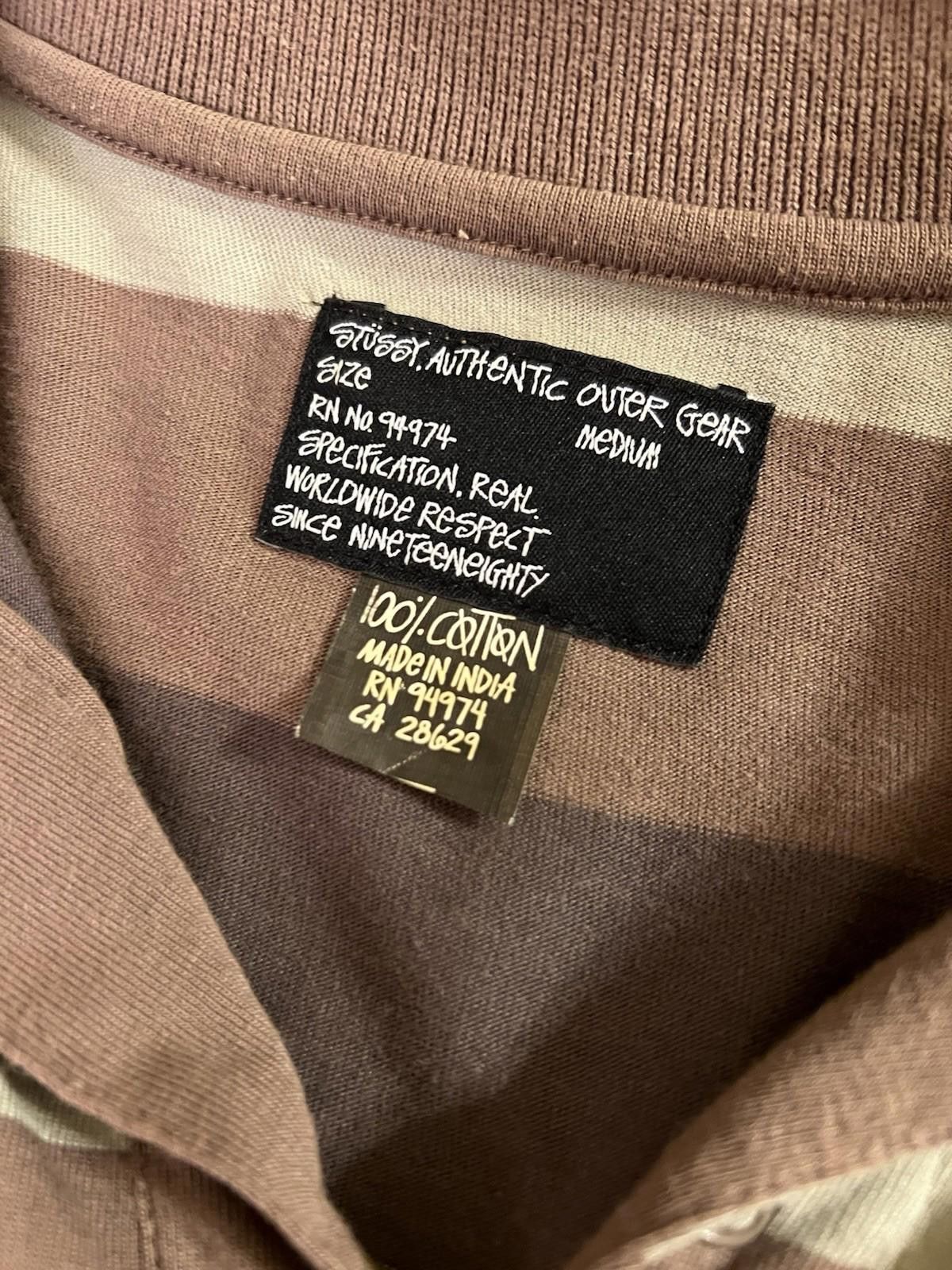 Stussy Pre-Owned Vintage Stussy Long Sleeve Polo Medium Brown Size US M / EU 48-50 / 2 - 12 Thumbnail