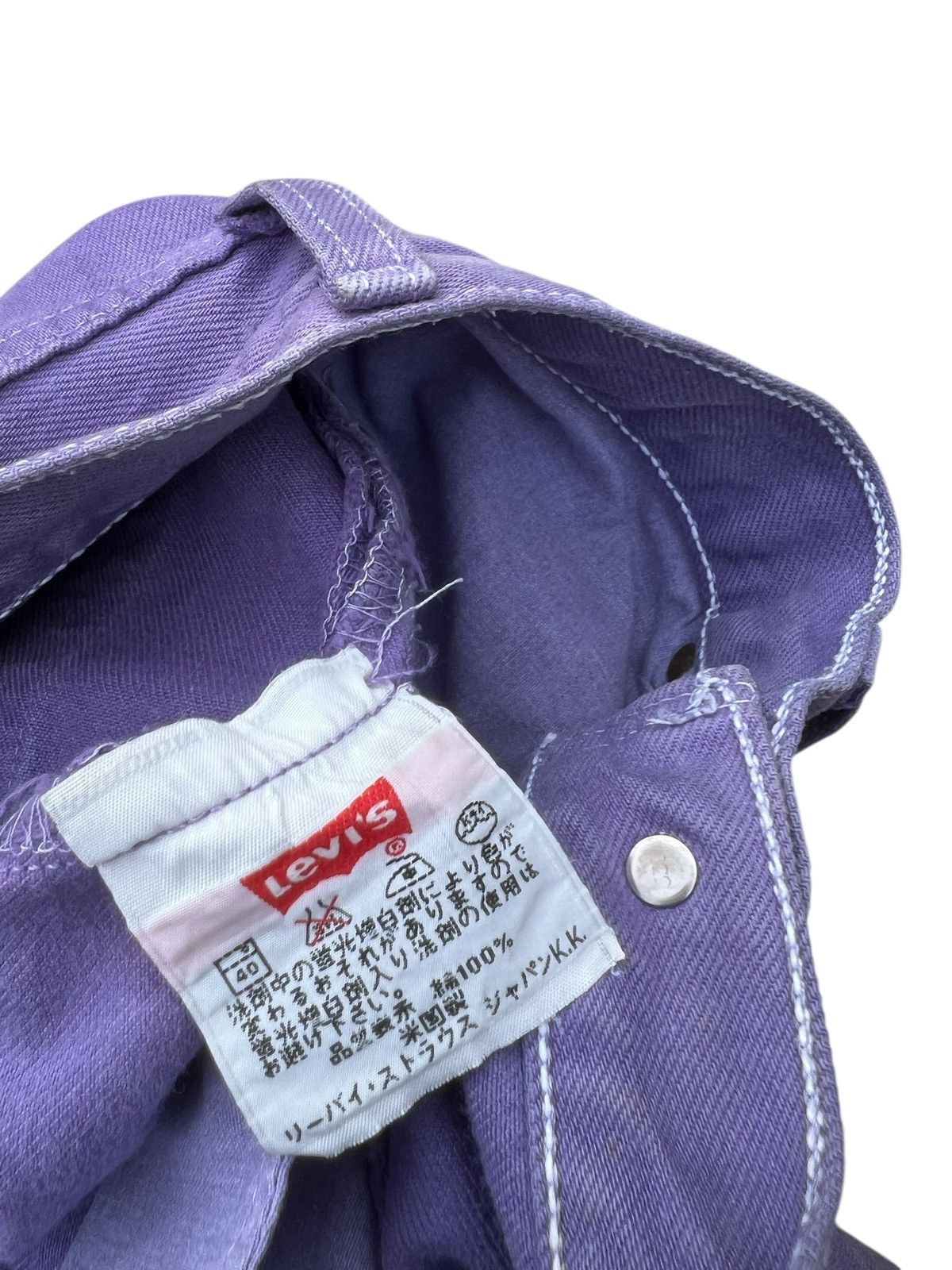 Levi's Vintage 1999 Levi’s 501 Faded Stains Purple Denim Jeans Size US 30 / EU 46 - 21 Thumbnail