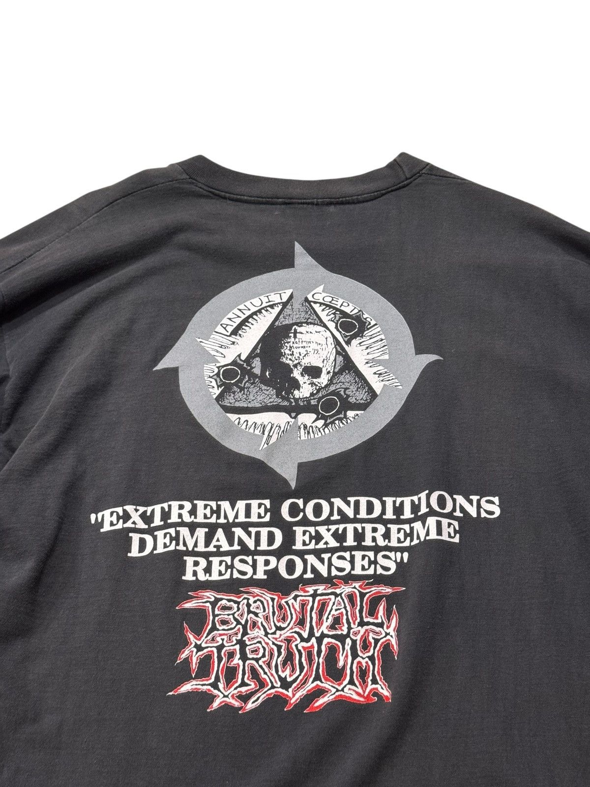 Band Tees Vintage Longsleeve T-shirt Brutal Truth Extreme Condition Size US XL / EU 56 / 4 - 3 Thumbnail