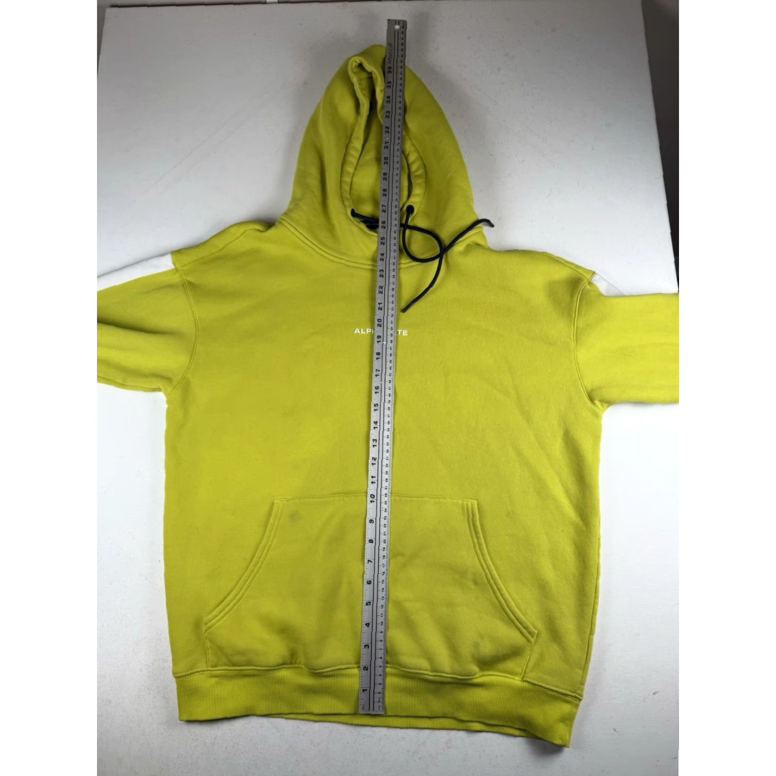 Vintage Alphalete Pullover Hoodie Sweatshirt Mens XL Neon Yellow Athletic Gym Activewear Hoodie Size US XL / EU 56 / 4 - 5 Thumbnail