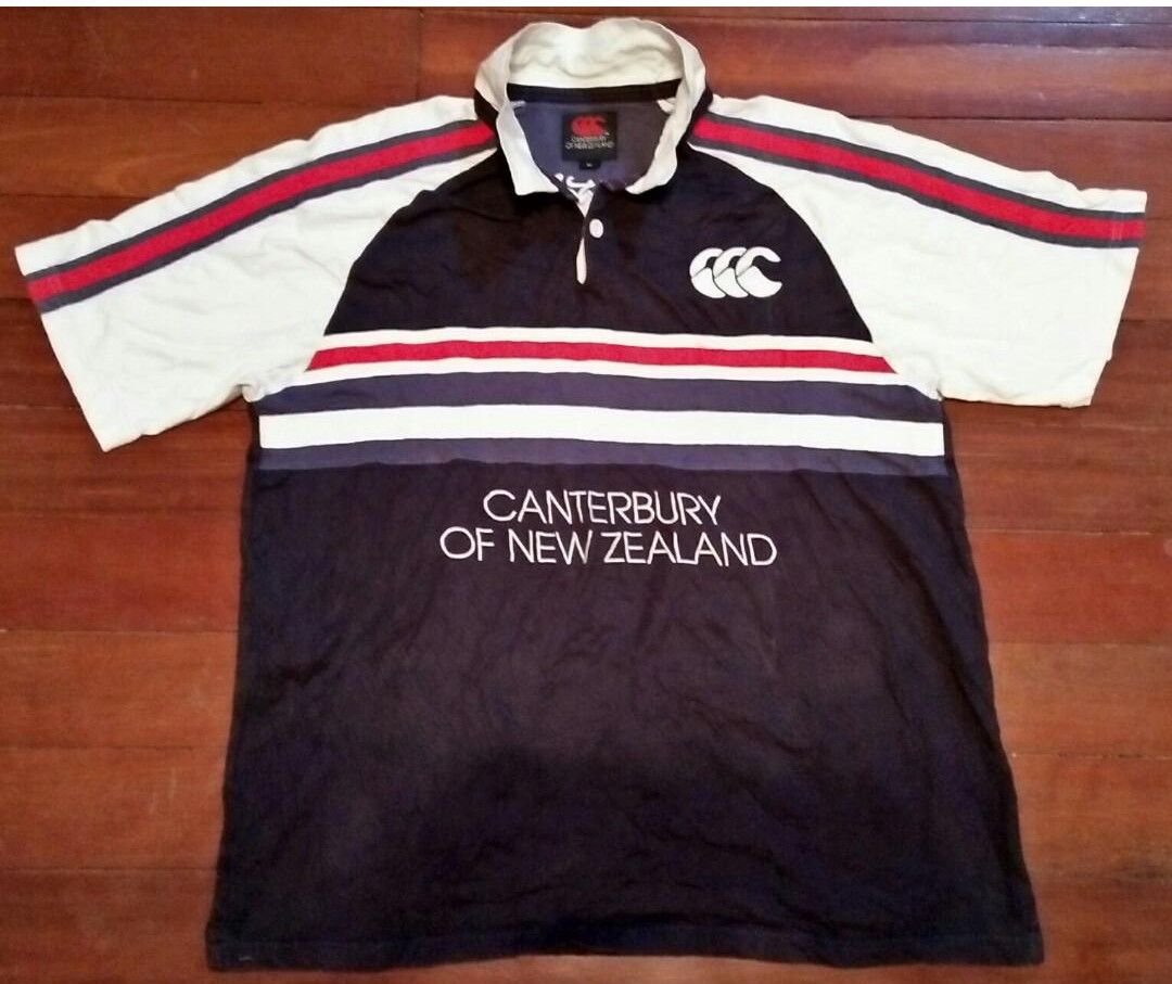 Canterbury of New Zealand Canterbury collar t shirt big logo Size US L / EU 52-54 / 3 - 1 Thumbnail