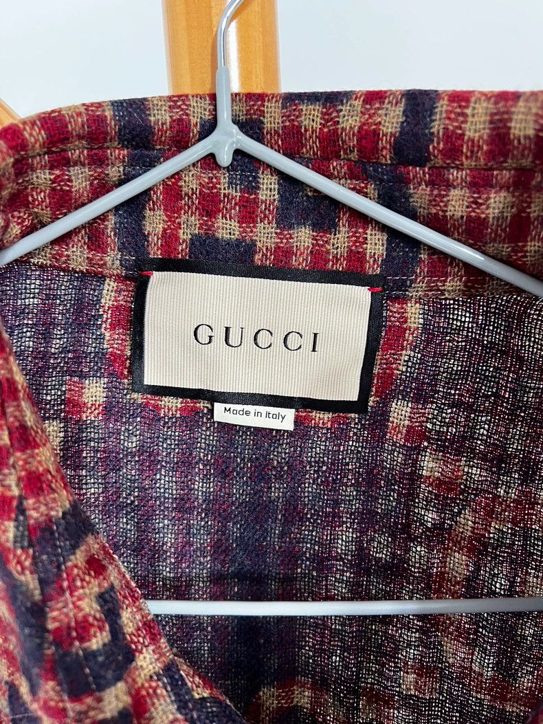 Gucci Gucci Red wool shirt jacket Size US M / EU 48-50 / 2 - 3 Thumbnail