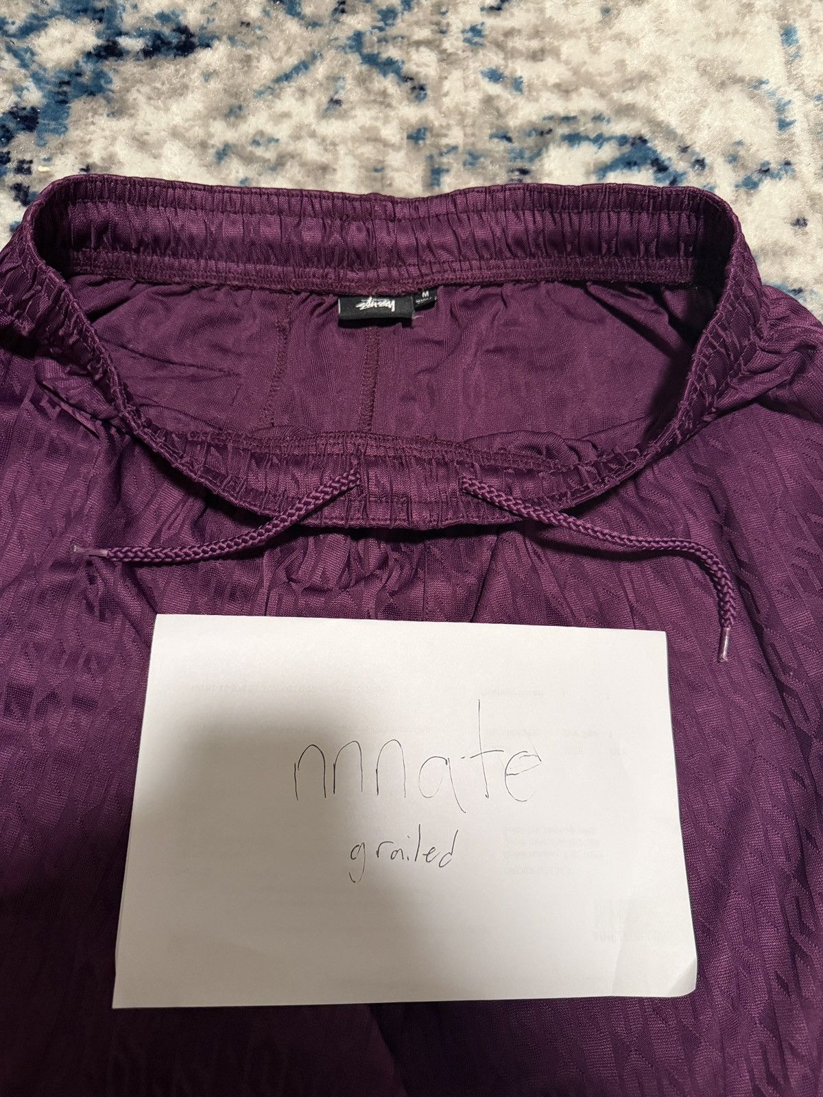 Stussy Purple Mesh Stussy Shorts Size US 32 / EU 48 - 3 Thumbnail