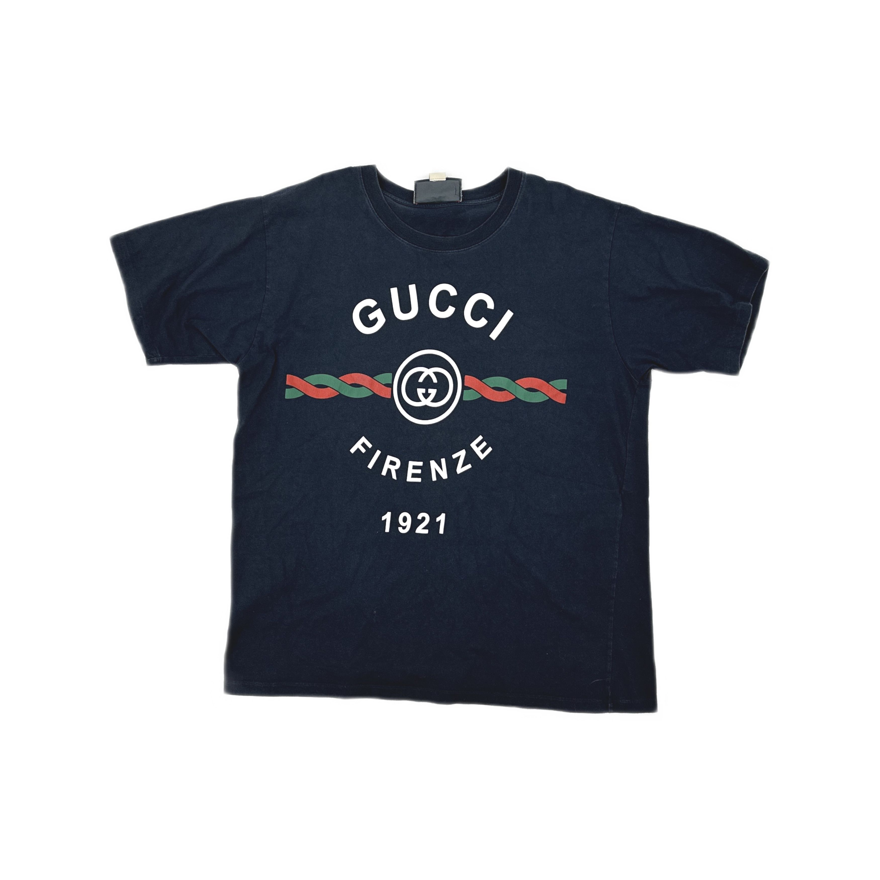 Gucci Gucci Firenze 1921 Logo T-Shirt Size L Size US L / EU 52-54 / 3 - 1 Thumbnail