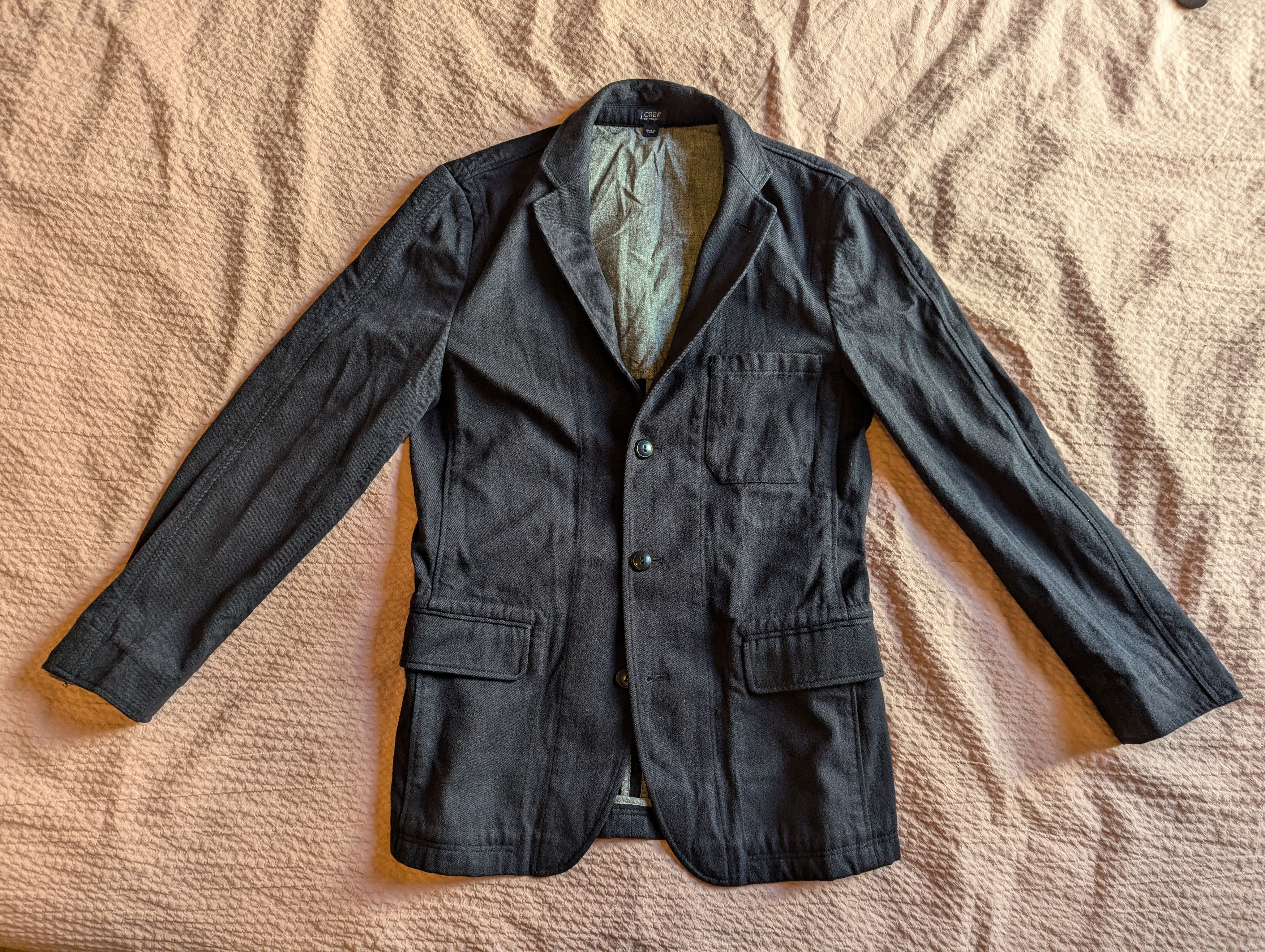 J.Crew Wool-Cotton Casual Sportcoat/Blazer/Jacket Size 36R - 3 Thumbnail
