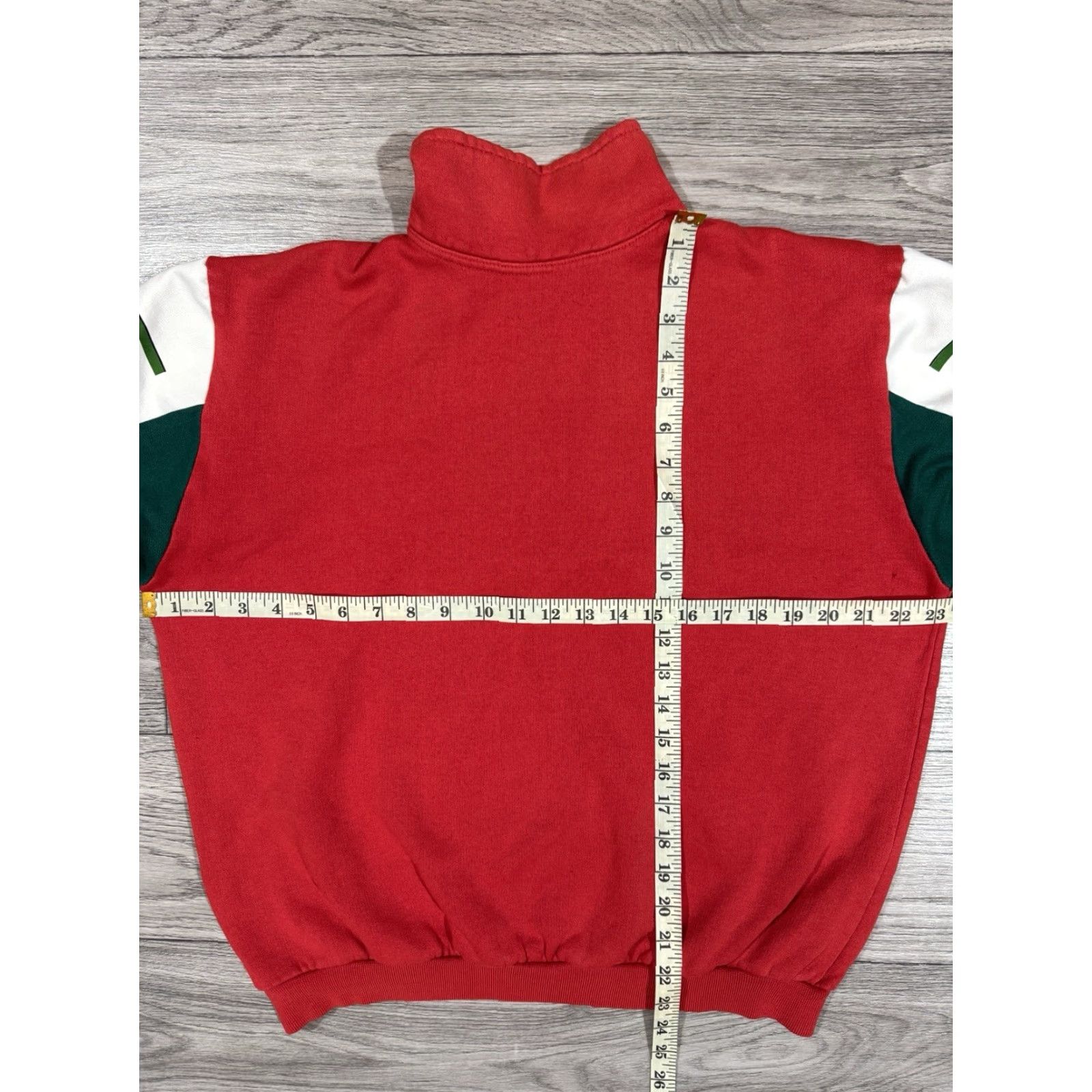 Vintage VINTAGE 90s Ducati Racing Sweatshirt Pullover 1/2 Zip Red White Green Sz M Mens Size US M / EU 48-50 / 2 - 3 Thumbnail