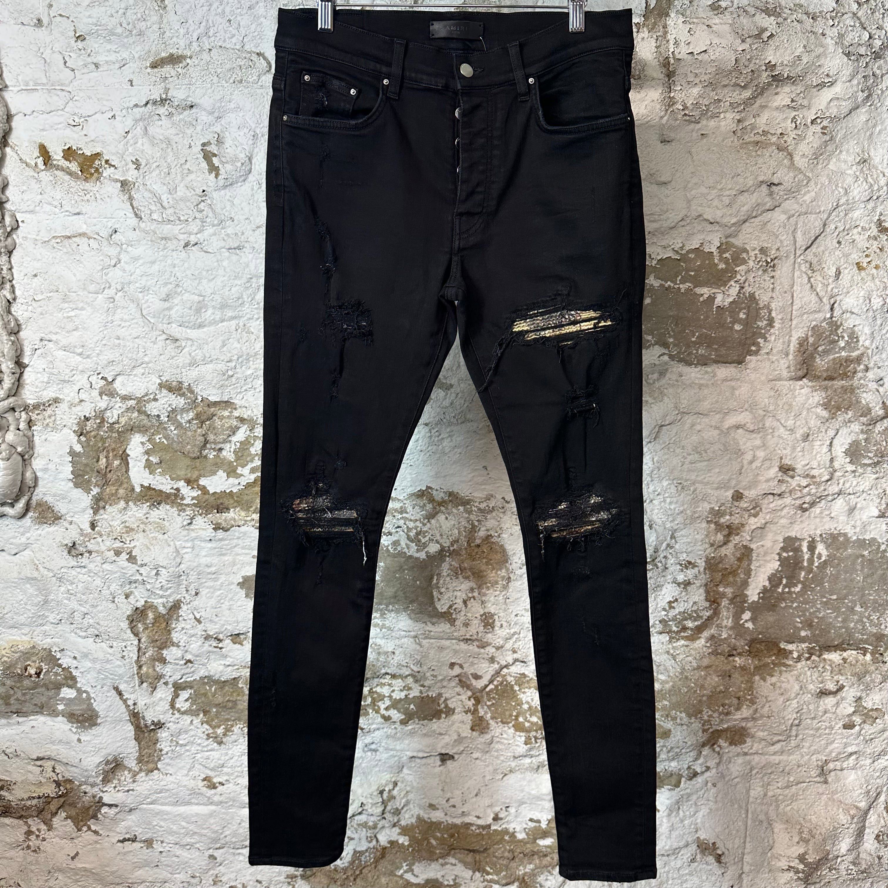 Amiri Amiri MX1 Aloha Patch Black Jeans sz 30 | Grailed