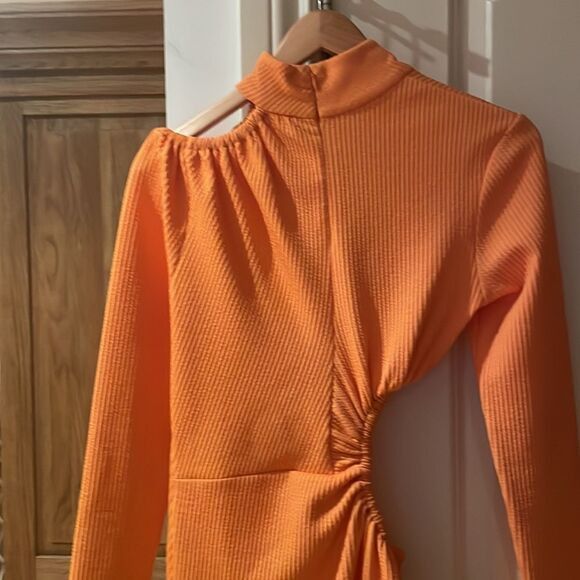 Rotate Birger Christensen Alice cut out jersey midi