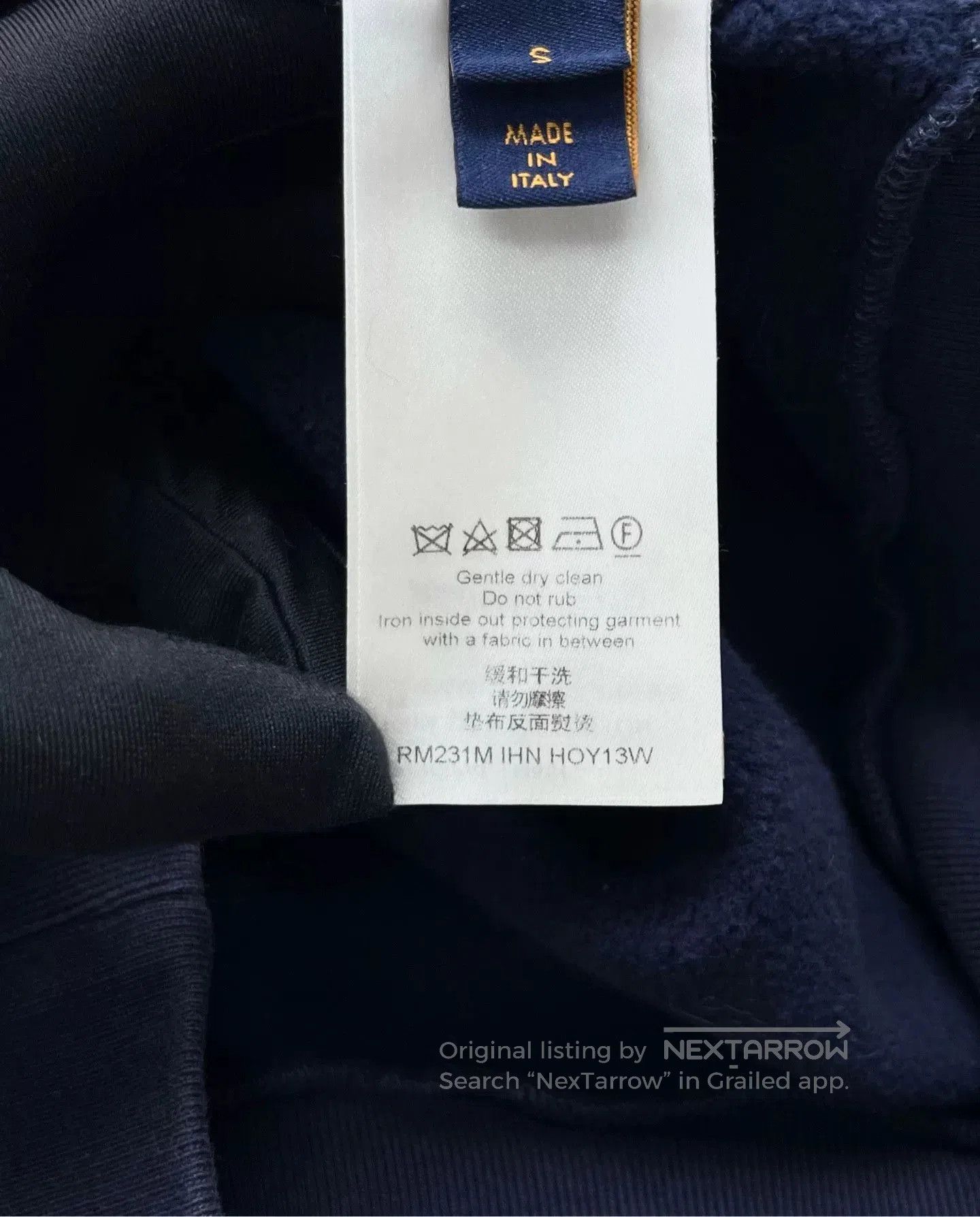 Louis Vuitton louis vuitton navy sweatshirt with butterfly logo. Size S / US 4 / IT 40 - 4 Thumbnail