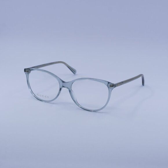 Gucci Gucci GG0550O 018 Eyeglasses Transparent Grey 53mm Frame Size ONE SIZE - 6 Thumbnail