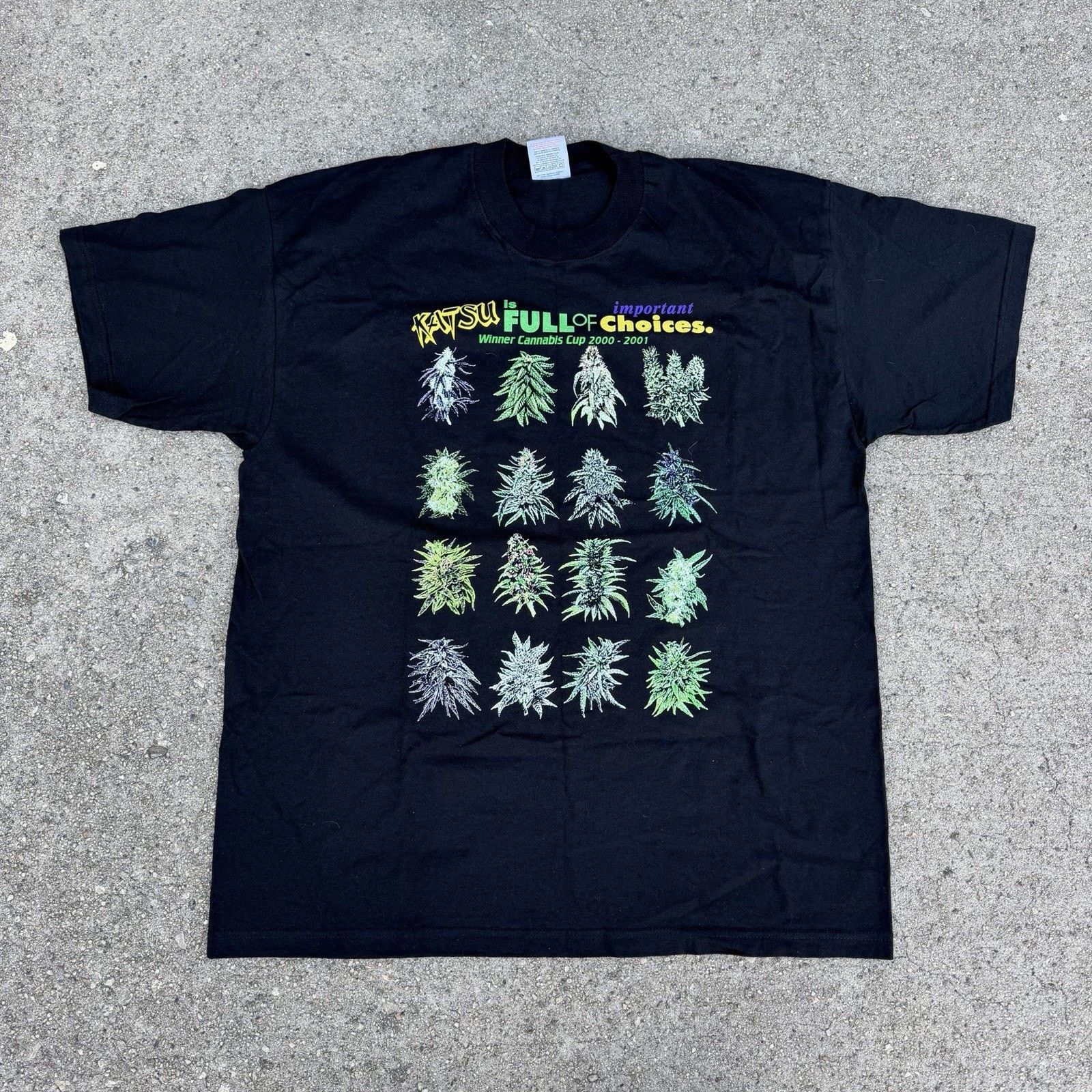 Vintage Vintage 2002 Cannabis Cup Weed Black Tee T-Shirt XL Size US XL / EU 56 / 4 - 3 Thumbnail