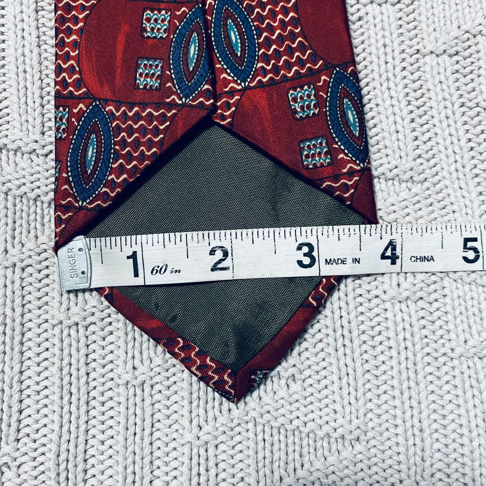 Ralph Lauren Ralph Lauren red abstract silk tie Size ONE SIZE - 5 Thumbnail