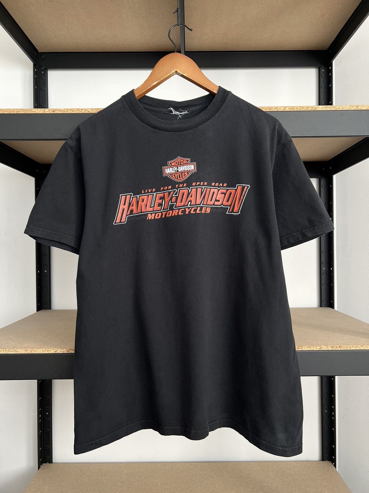 Harley Davidson Vintage 2010 Harley Davidson Motorcycles Eagle Flame T-shirt Size US L / EU 52-54 / 3 - 3 Thumbnail