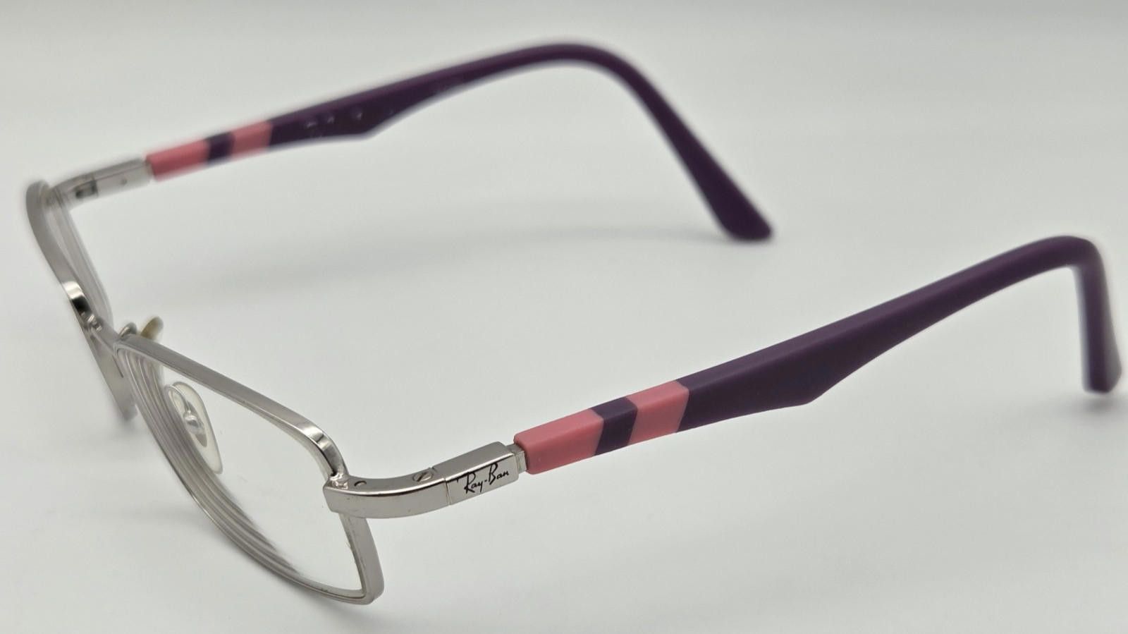 RayBan Ray Ban RB1030 4013 Kids Purple/Pink Stripe FRAMES 45-16-125 Size ONE SIZE - 8 Thumbnail