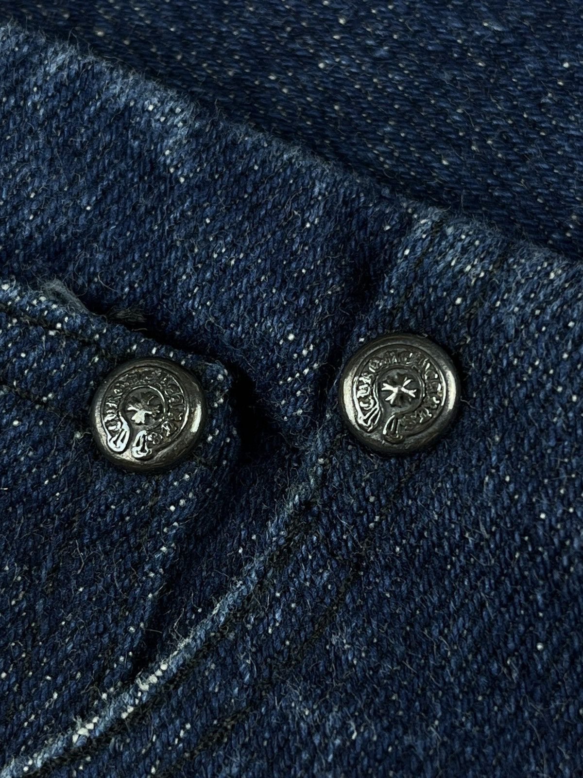 Chrome Hearts Chrome Hearts Cemetery Denim Patch Flared Stretch Jeans Size 32" / US 10 / IT 46 - 8 Thumbnail