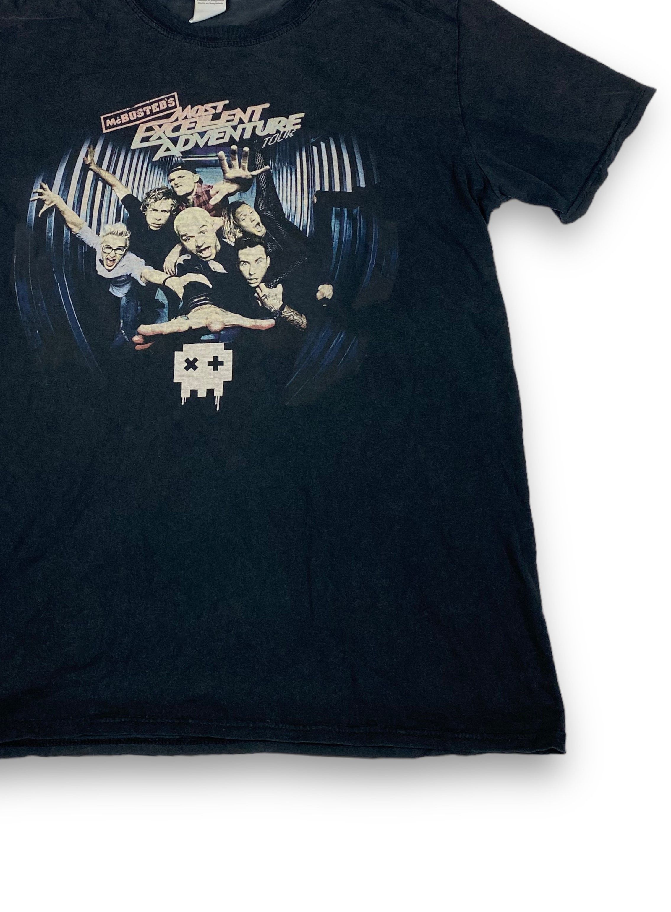 Band Tees Vintage MC BUSTED' S Most Excelent Tour Black Faded Tee M641 Size US M / EU 48-50 / 2 - 2 Thumbnail