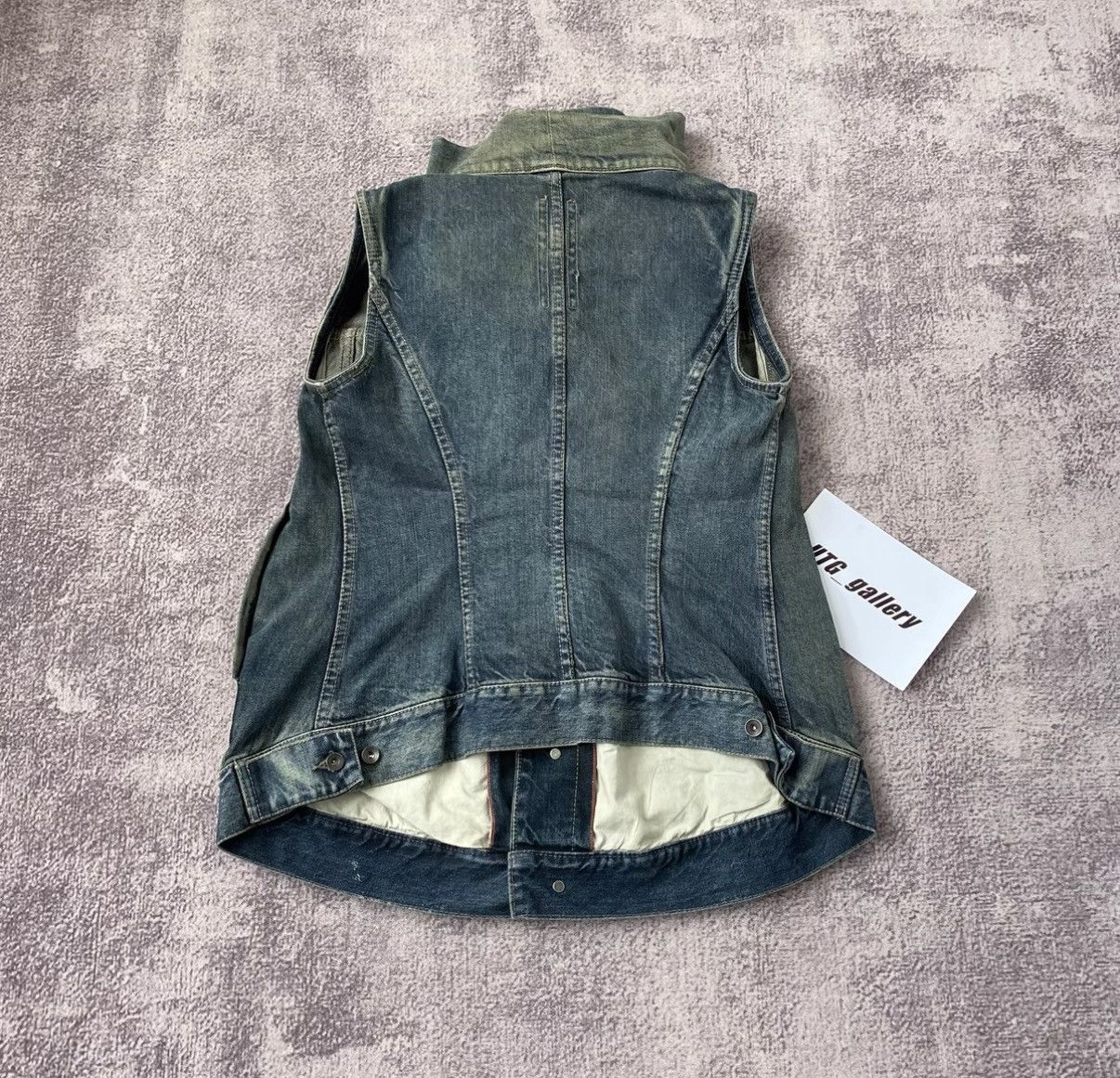Rick Owens Rick Owens 15SS Asymmetrical Denim Vest Size US XS / EU 42 / 0 - 3 Thumbnail