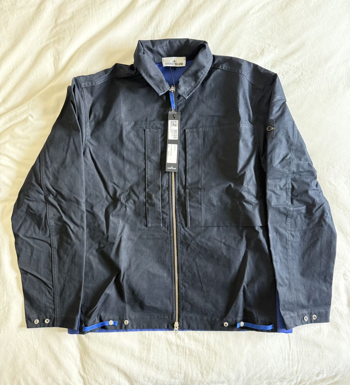 Stone Island Resin Canvas Overshirt Size US L / EU 52-54 / 3 - 1 Thumbnail