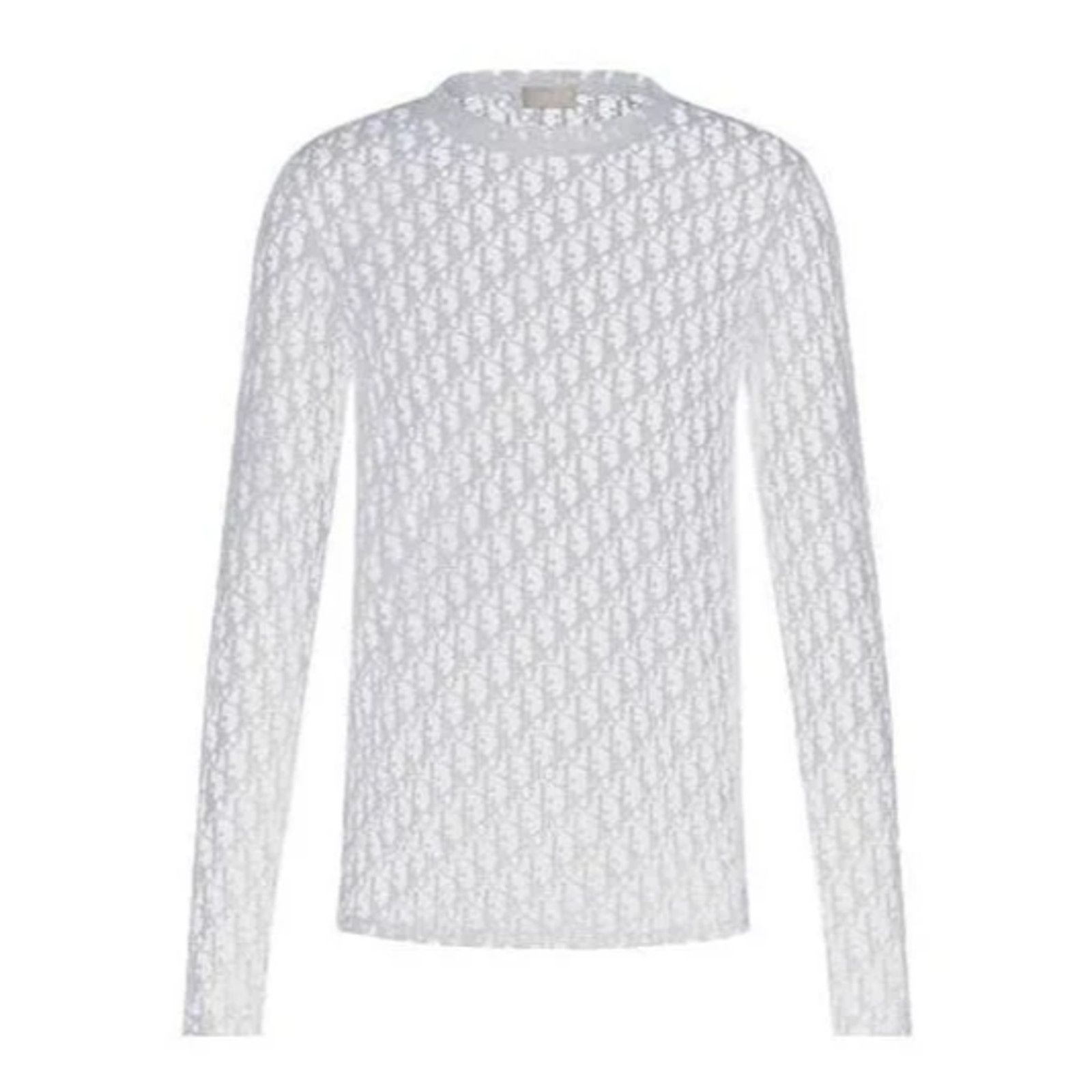 Dior Dior Oblique Sheer Transparent See Through Long Sleeve Size US XL / EU 56 / 4 - 3 Thumbnail